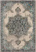 Rug Casa Beige/Turquoise