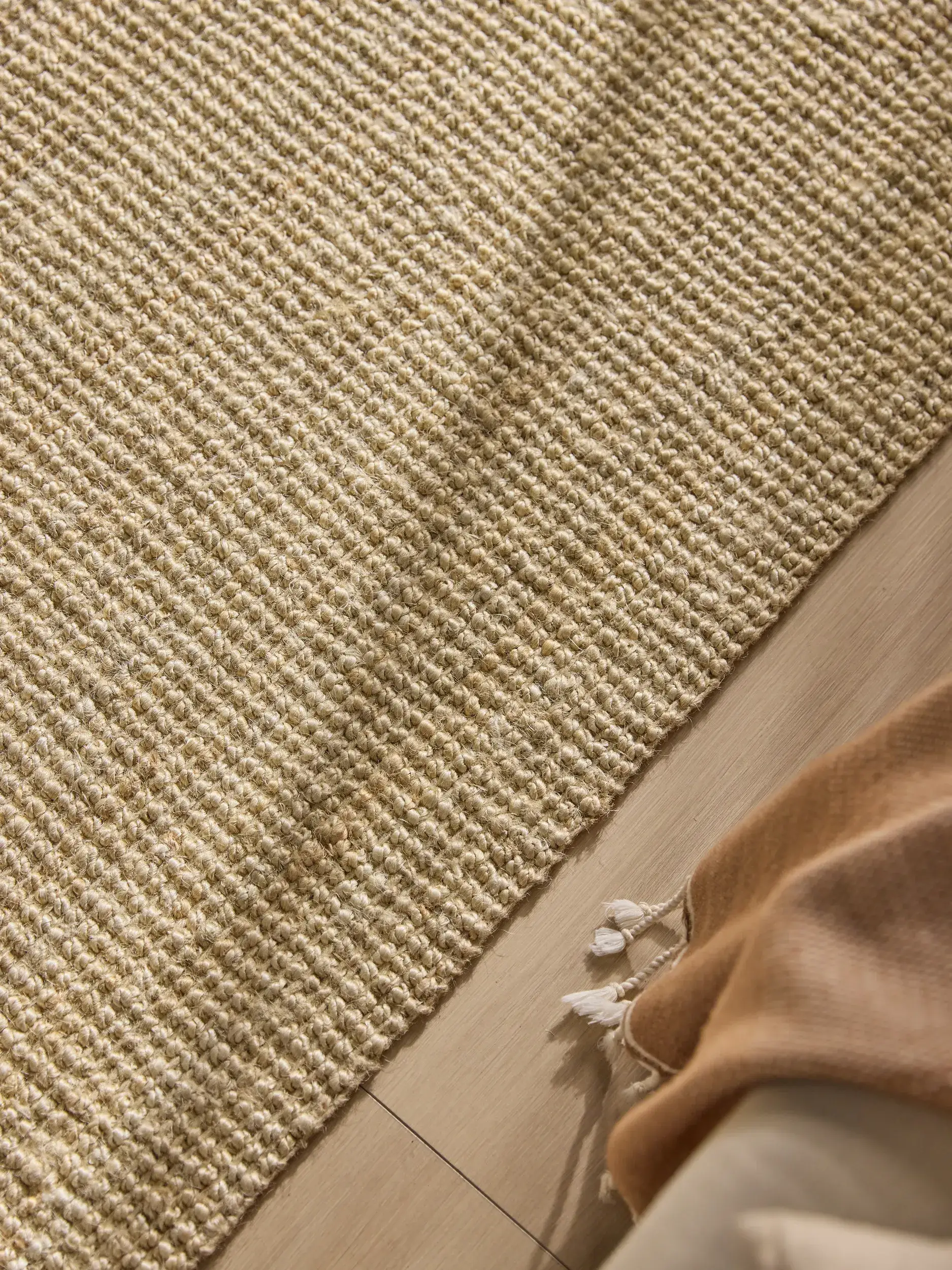 Teppich Svea aus 100% Jute in Beige von benuta Pure