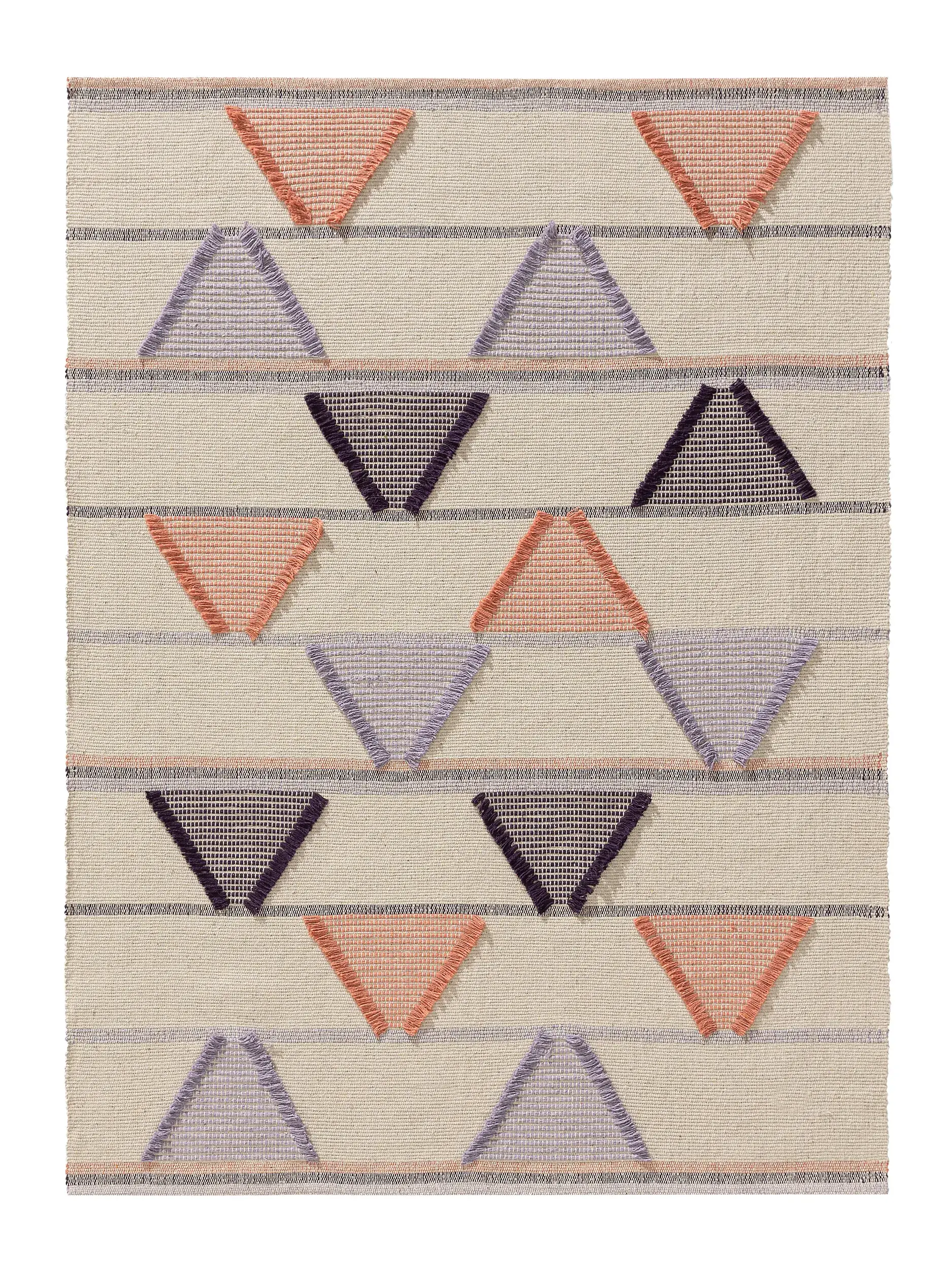 Rug made of 60% Cotton, 40% Polyester in Multicolour with a 60% Cotton, 40% Polyester high pile by Lytte