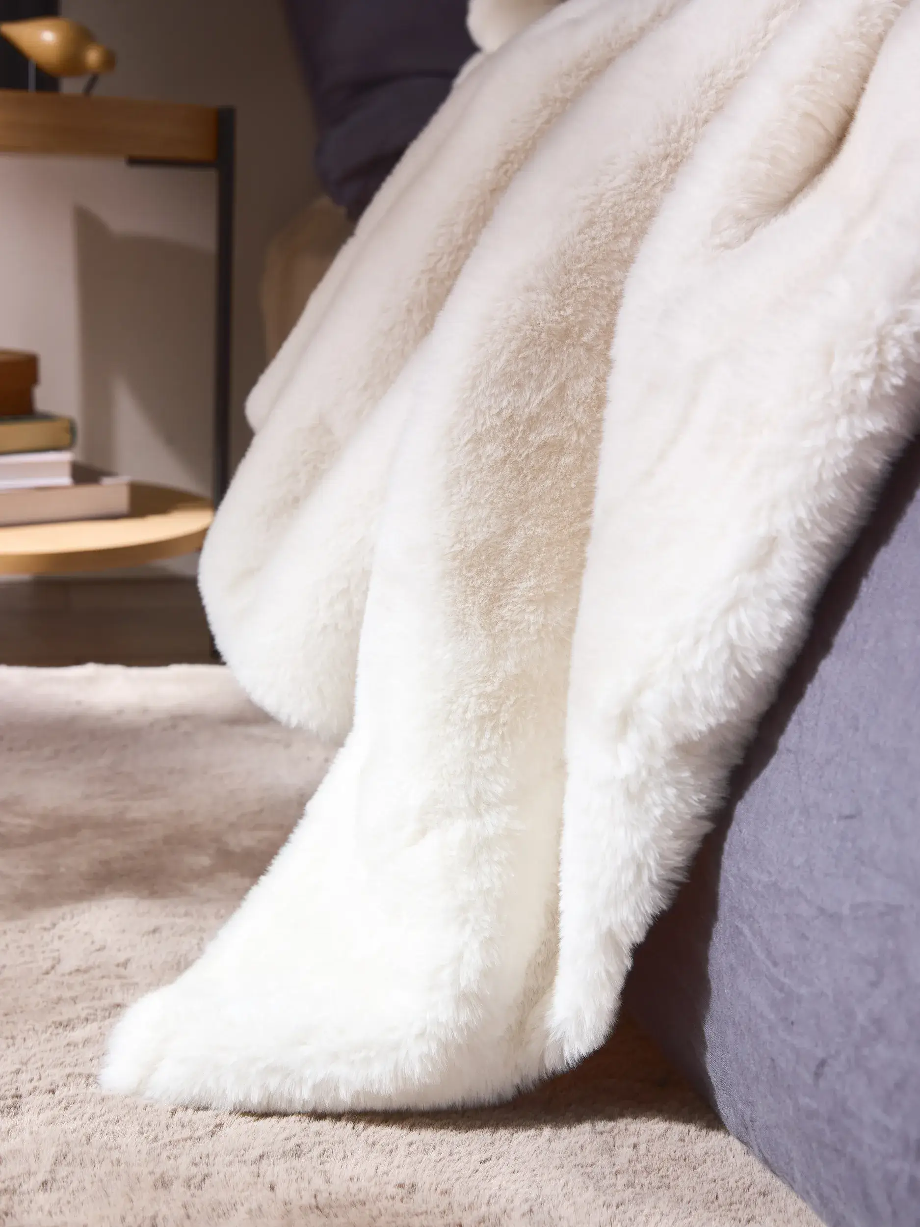 Kuscheldecke Dave Cream im Design  aus  von benuta Nest