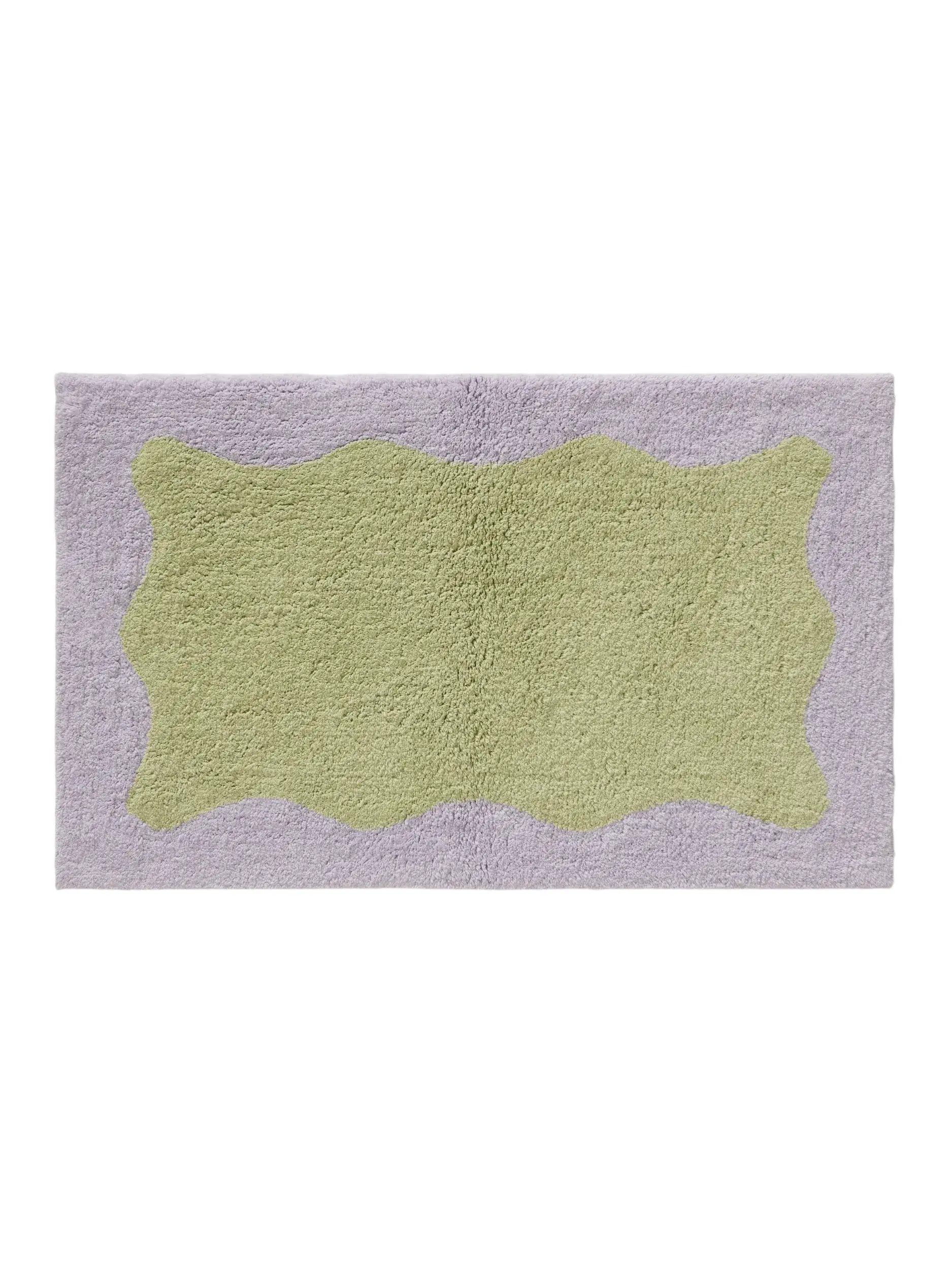 Tappeto da bagno Cara Verde/Viola di benuta POP