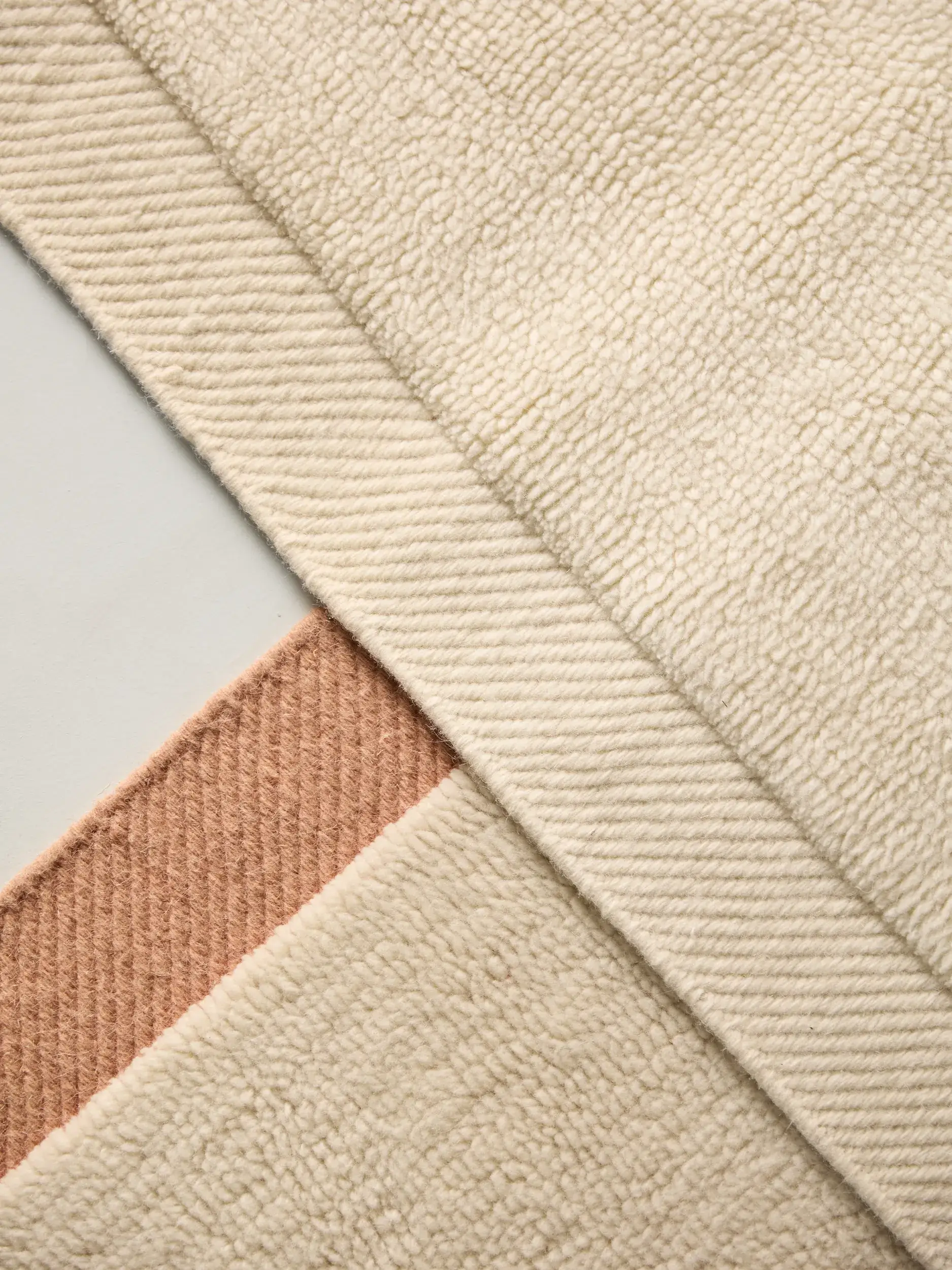 Tapis Franco en 50% Laine, 50% Laine (de Nouvelle-Zélande) en Beige de benuta pure