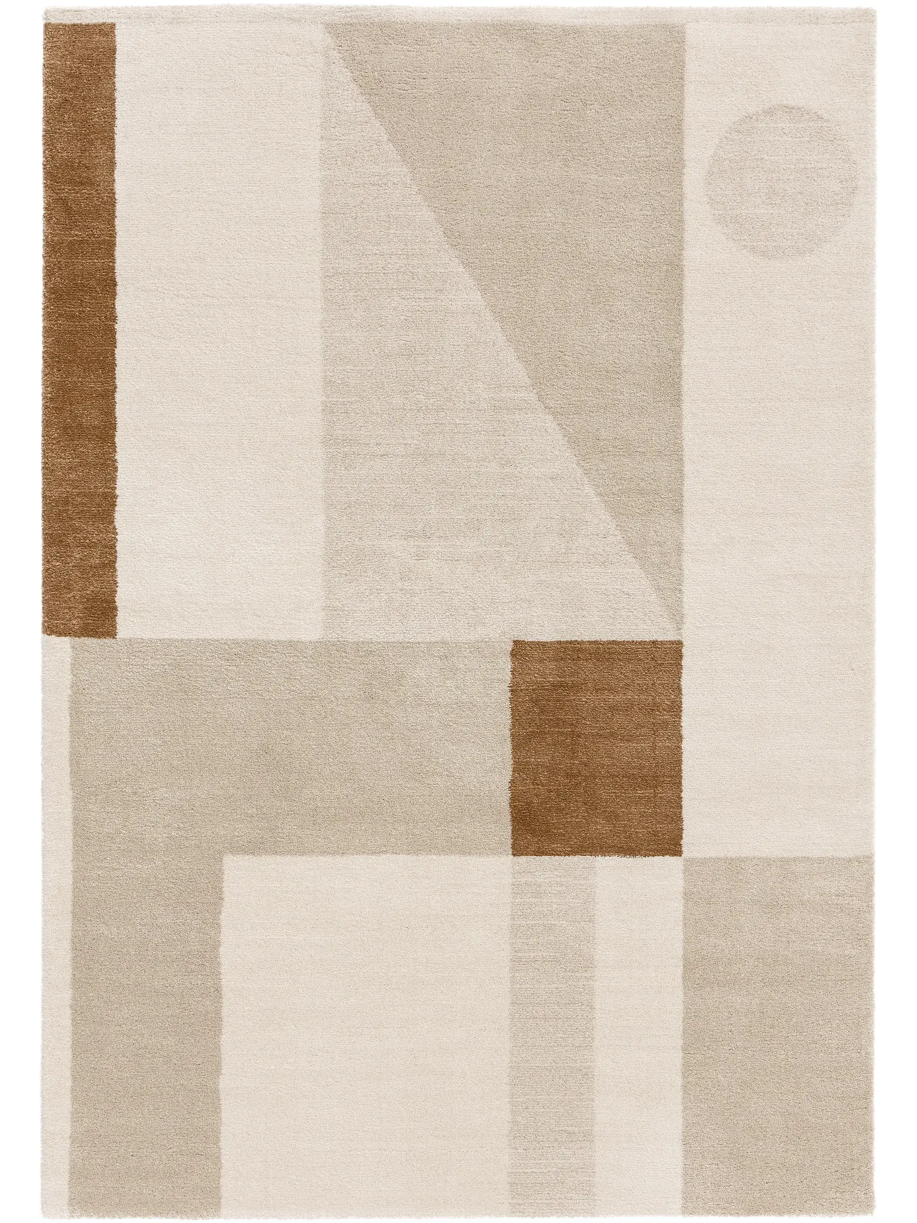 Teppe av 100% Polypropylen i Beige med 100% Polypropylen høy lugg fra benuta Nest