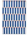 Flachgewebeteppich Rory Blau