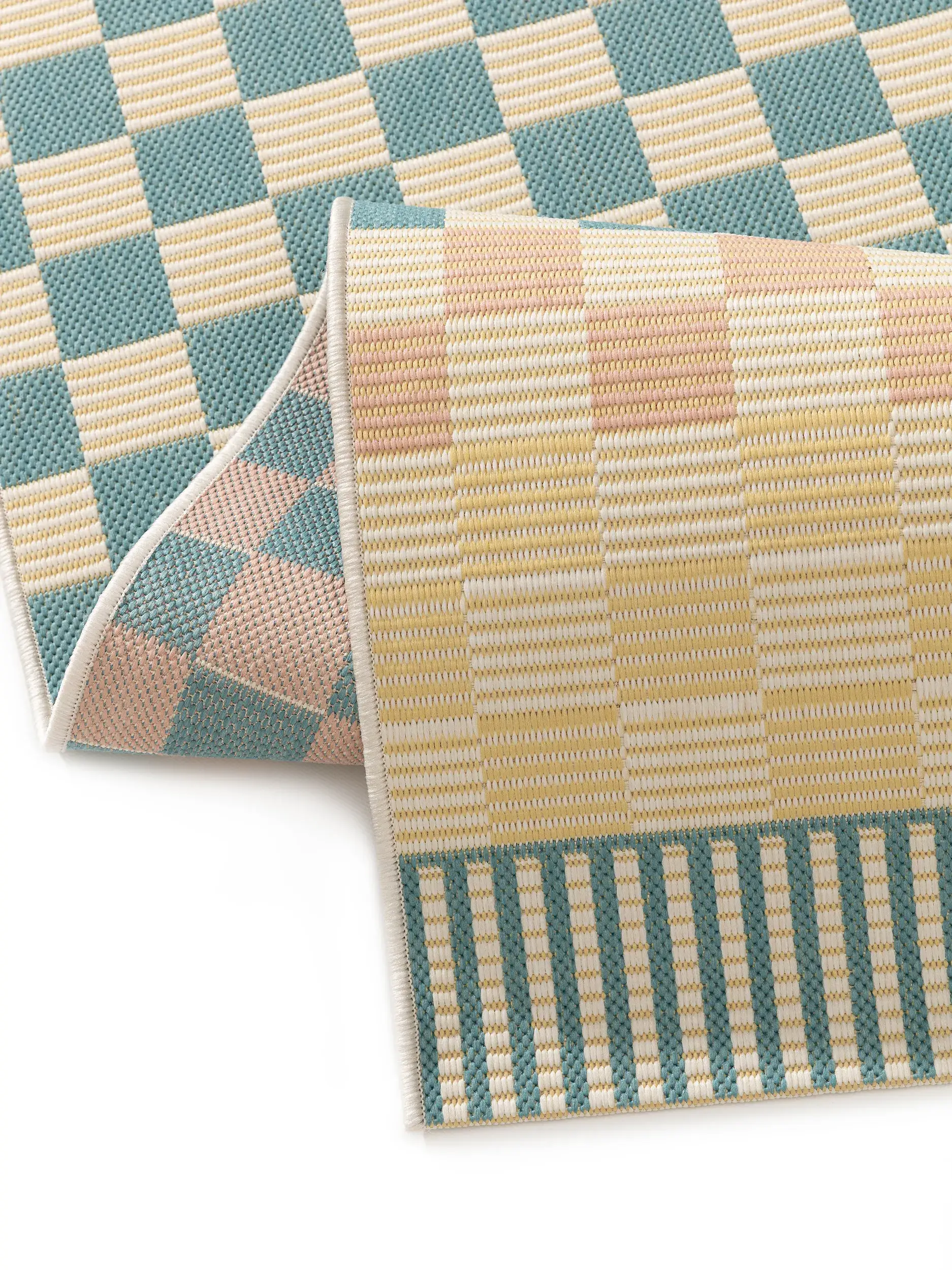 Teppich aus 100% Polypropylen in Multicolor mit 100% Polypropylen hohem Flor von benuta Pop