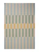 Flachgewebeteppich Judith Multicolor/Blau