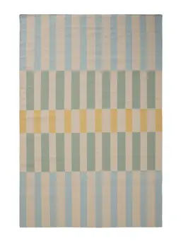 Flachgewebeteppich Judith Multicolor/Blau