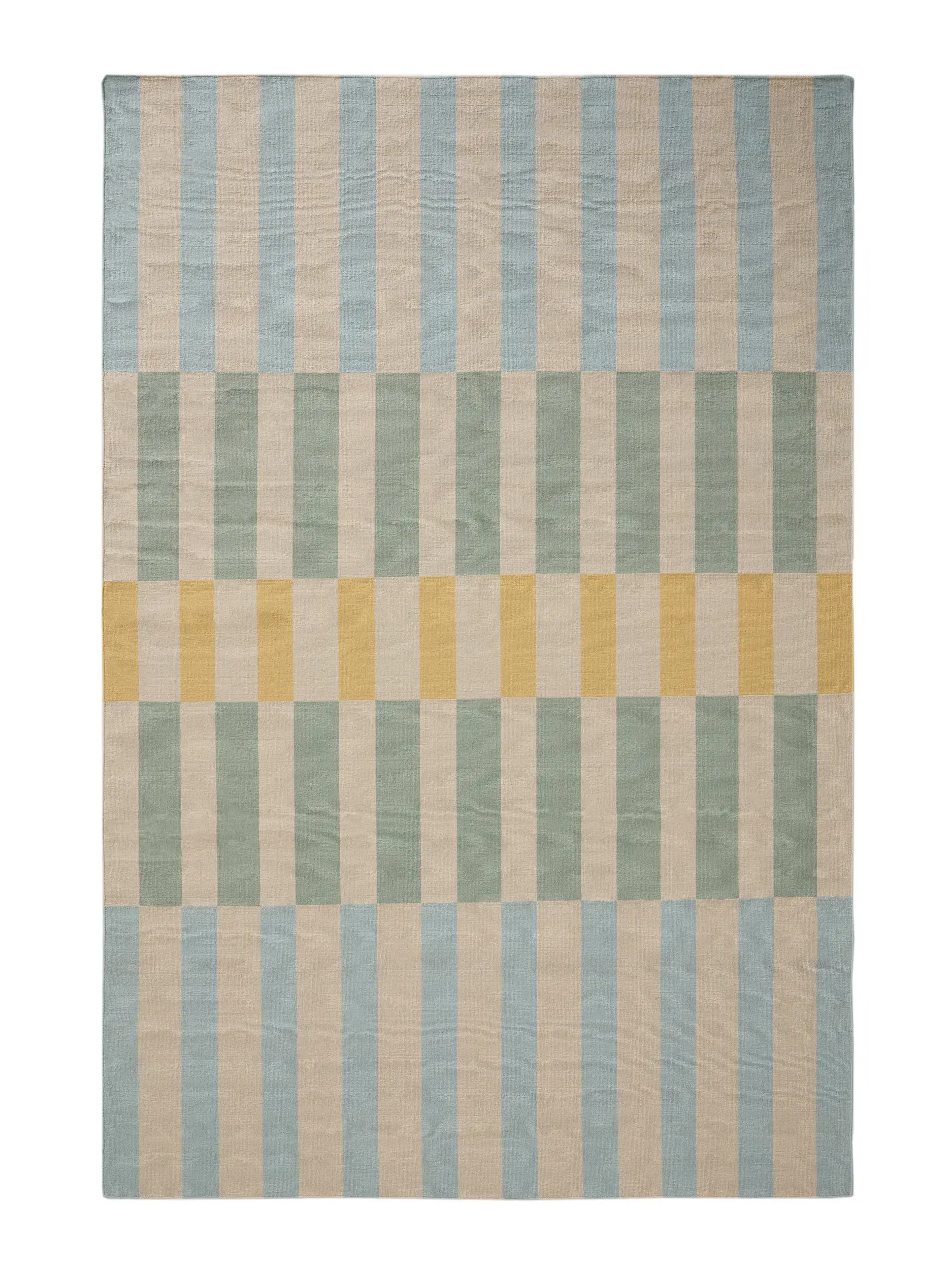 Tappeto a tessitura piatta Judith Multicolor/Blu di 
