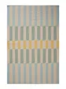 Flachgewebeteppich Judith Multicolor/Blau