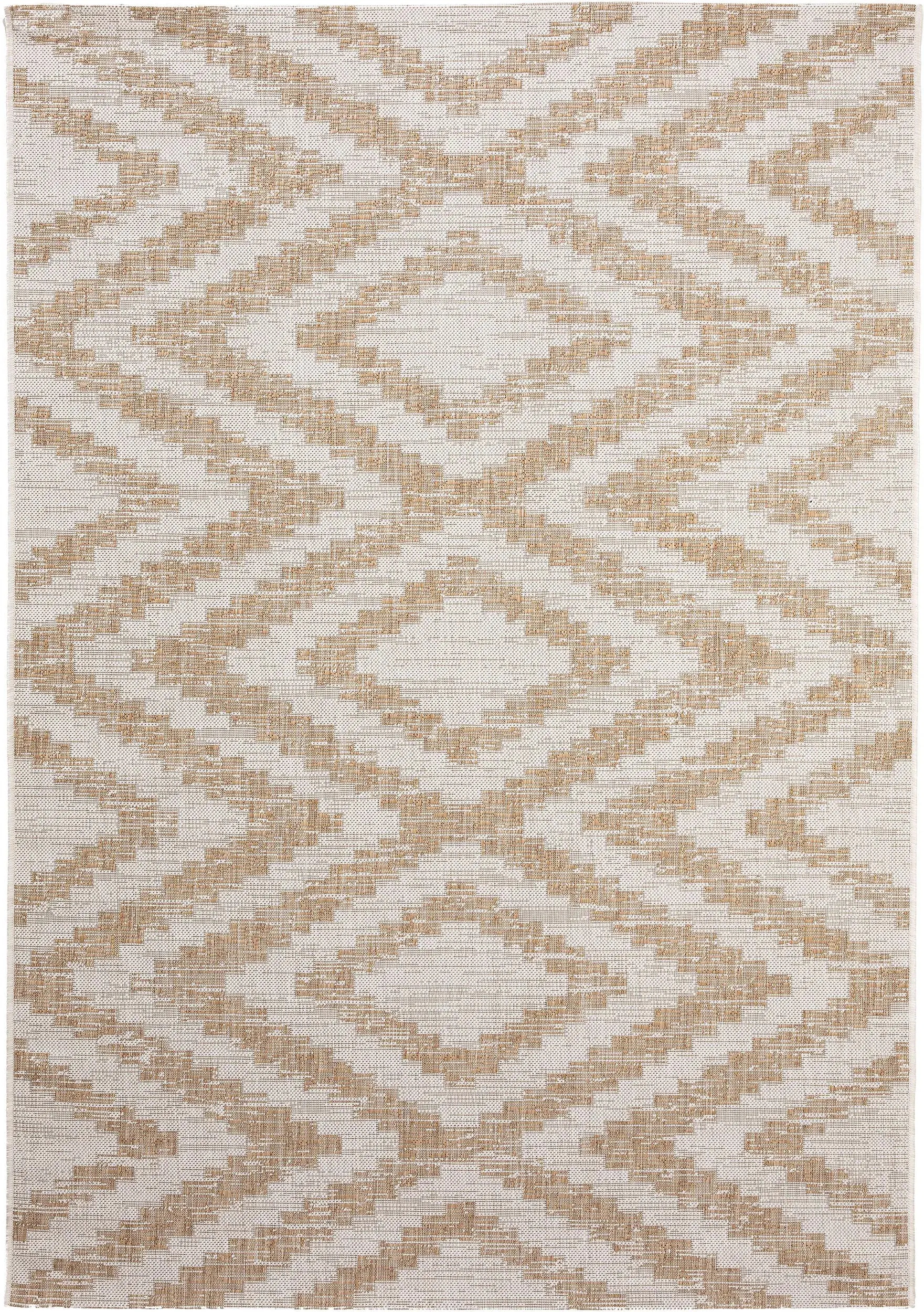Teppich aus 100% Polypropylen in Beige mit 100% Polypropylen hohem Flor von benuta Nest