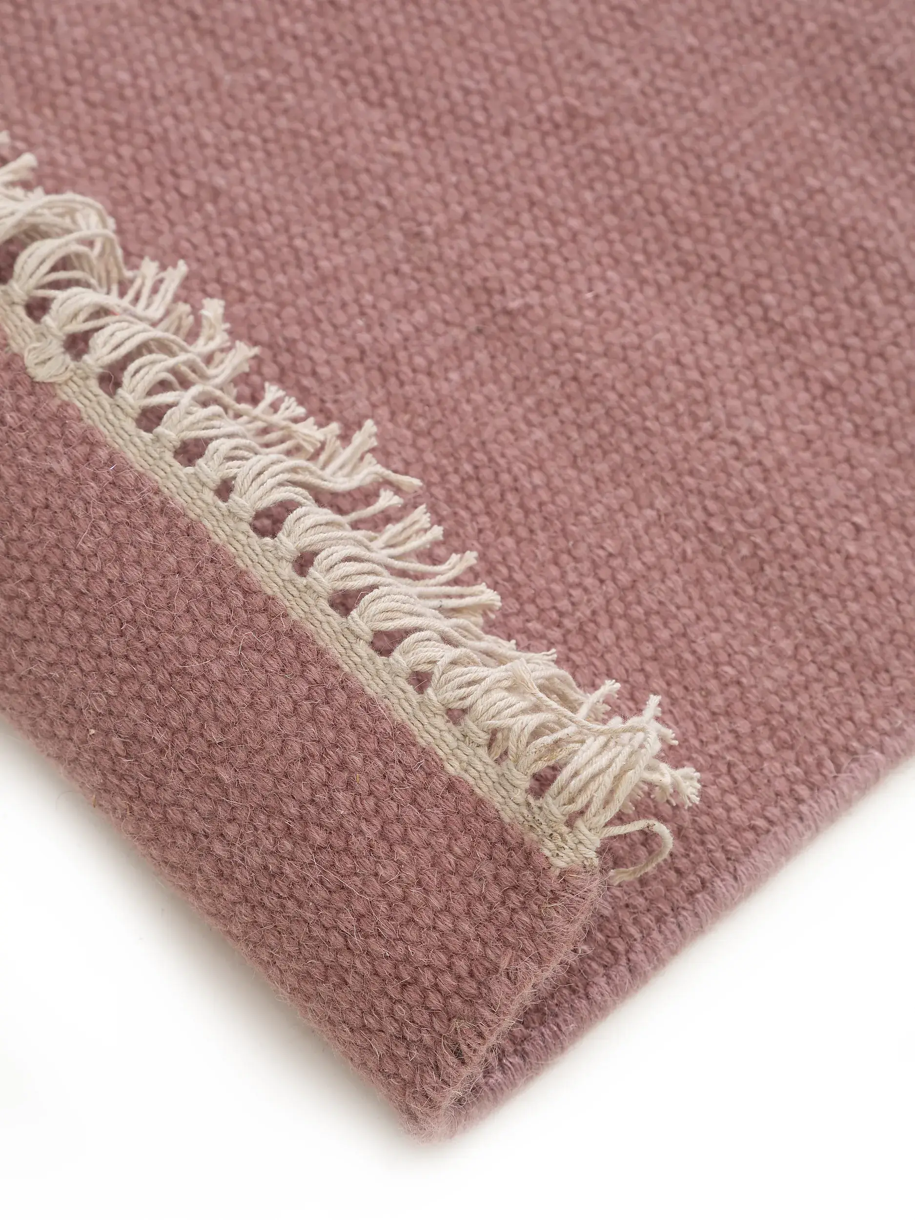 Tappeto di 80% Lana, 20% Cotone in Rosa con pelo alto 80% Lana, 20% Cotone da benuta POP