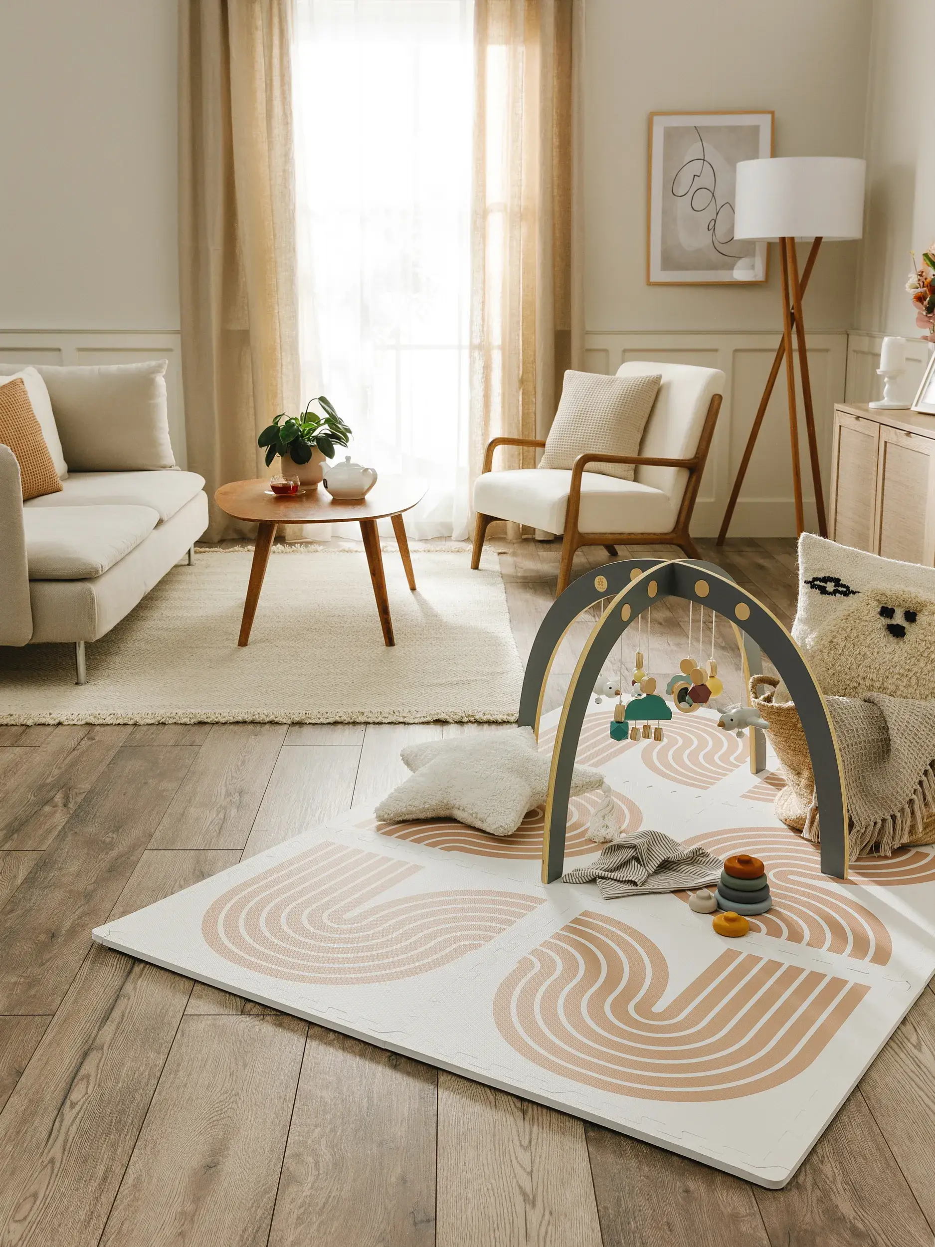 Spielmatte Archie Beige im Design Kindermotive aus  von Lytte