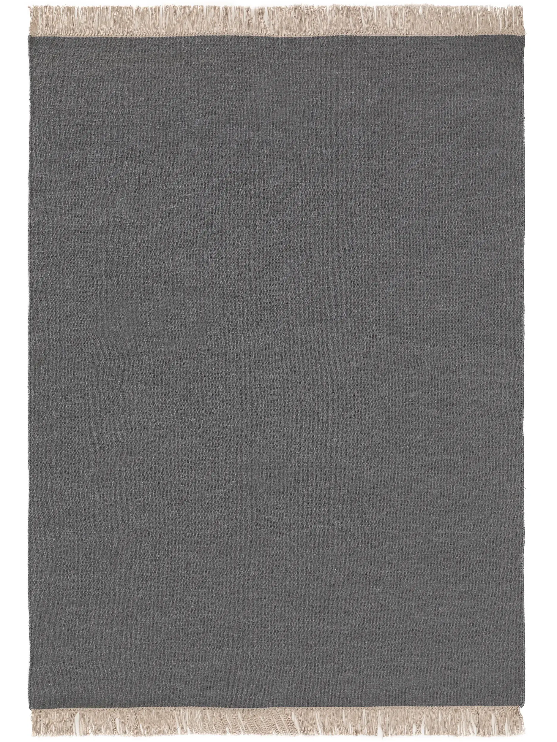 Teppich aus 80% Wolle, 20% Baumwolle in Grau mit 80% Wolle, 20% Baumwolle hohem Flor von benuta Pop