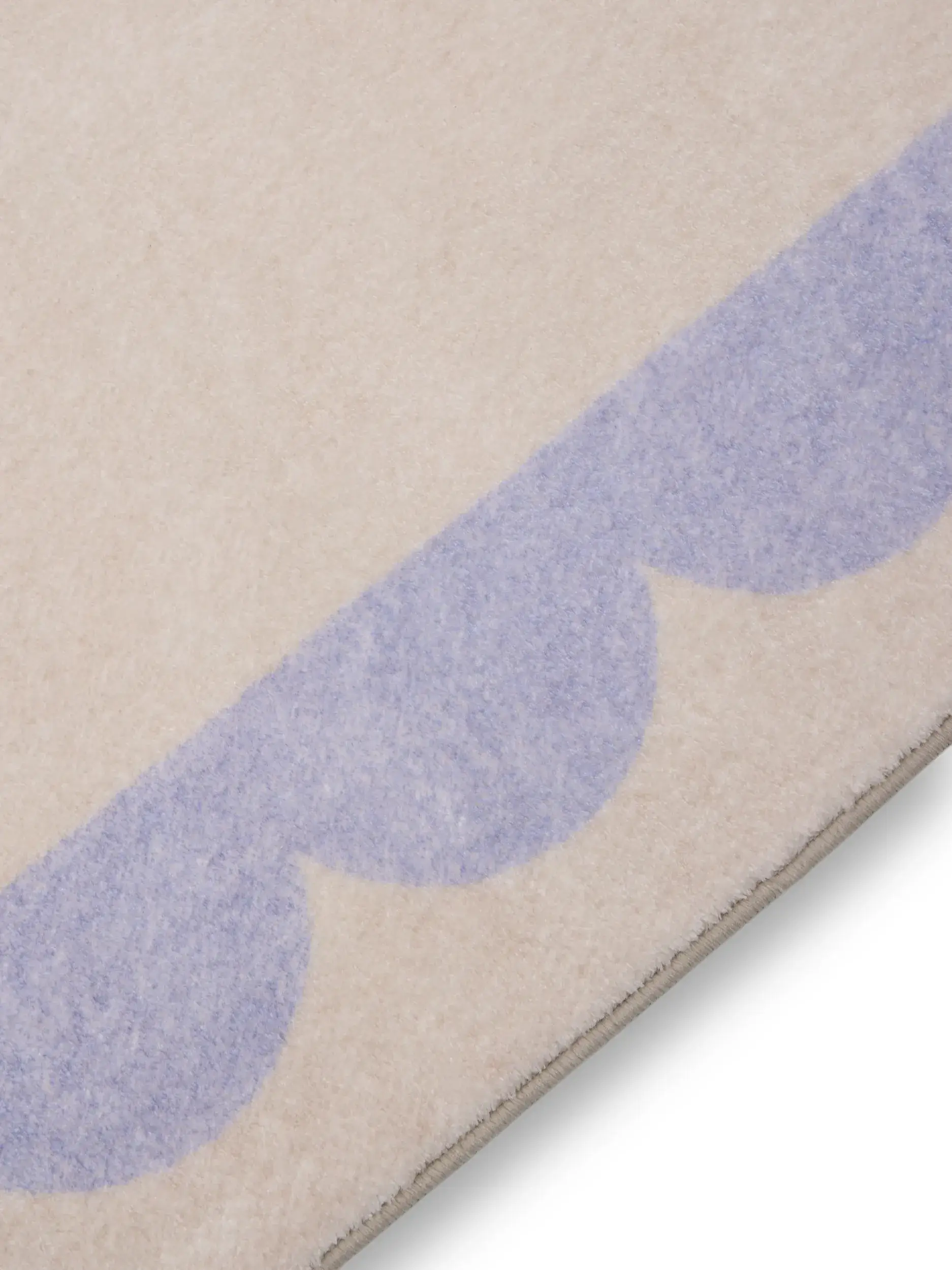 Rug made of 100% Polyester in Purple with a 100% Polyester high pile by benuta Pop