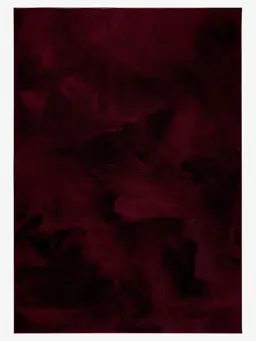 Tapete de pele sintética Furry Bordéus