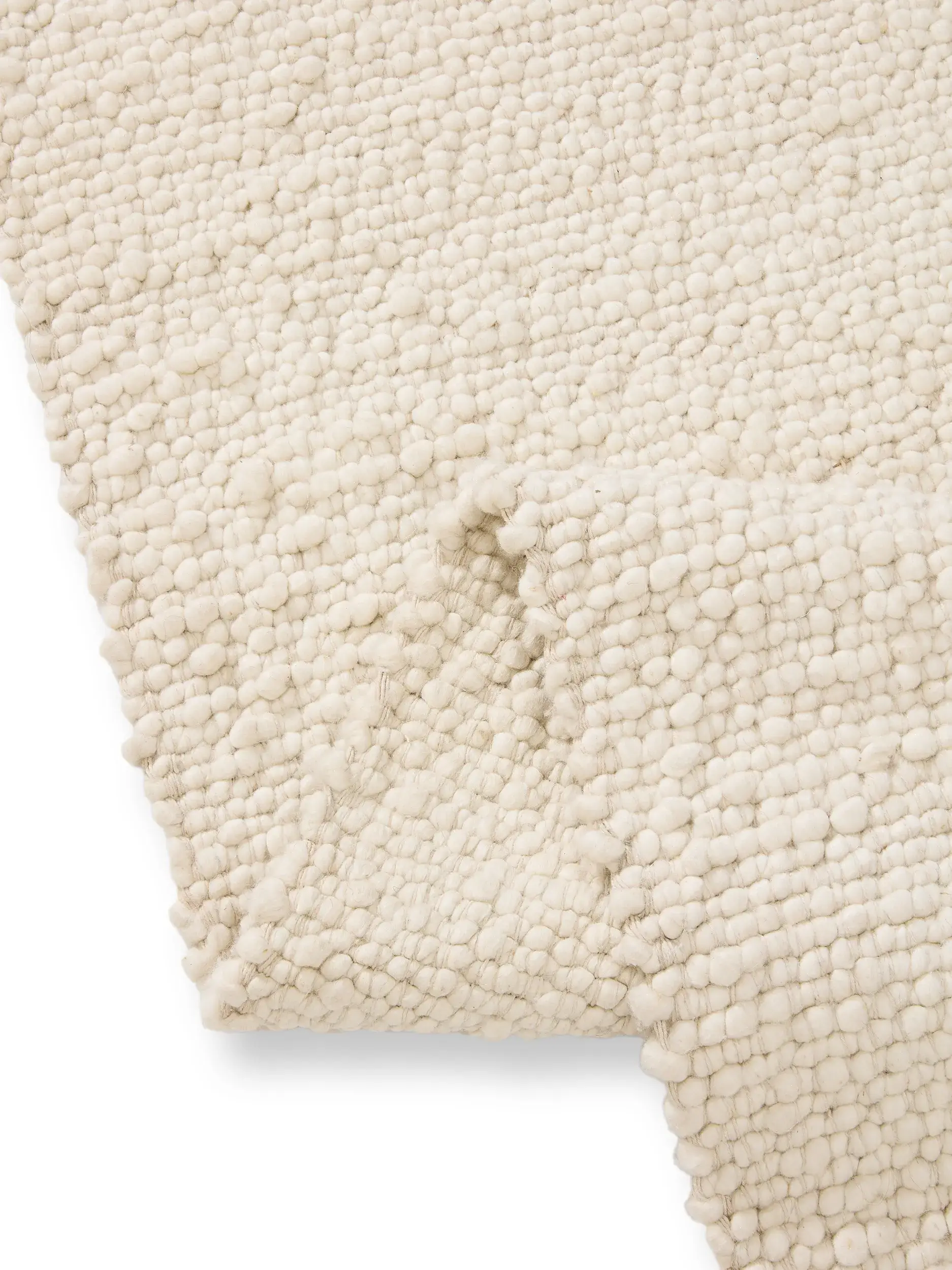 Dywan Patch z 70% Wełna, 15% Juta, 15% Bawełna w kolorze beżowy od benuta pure