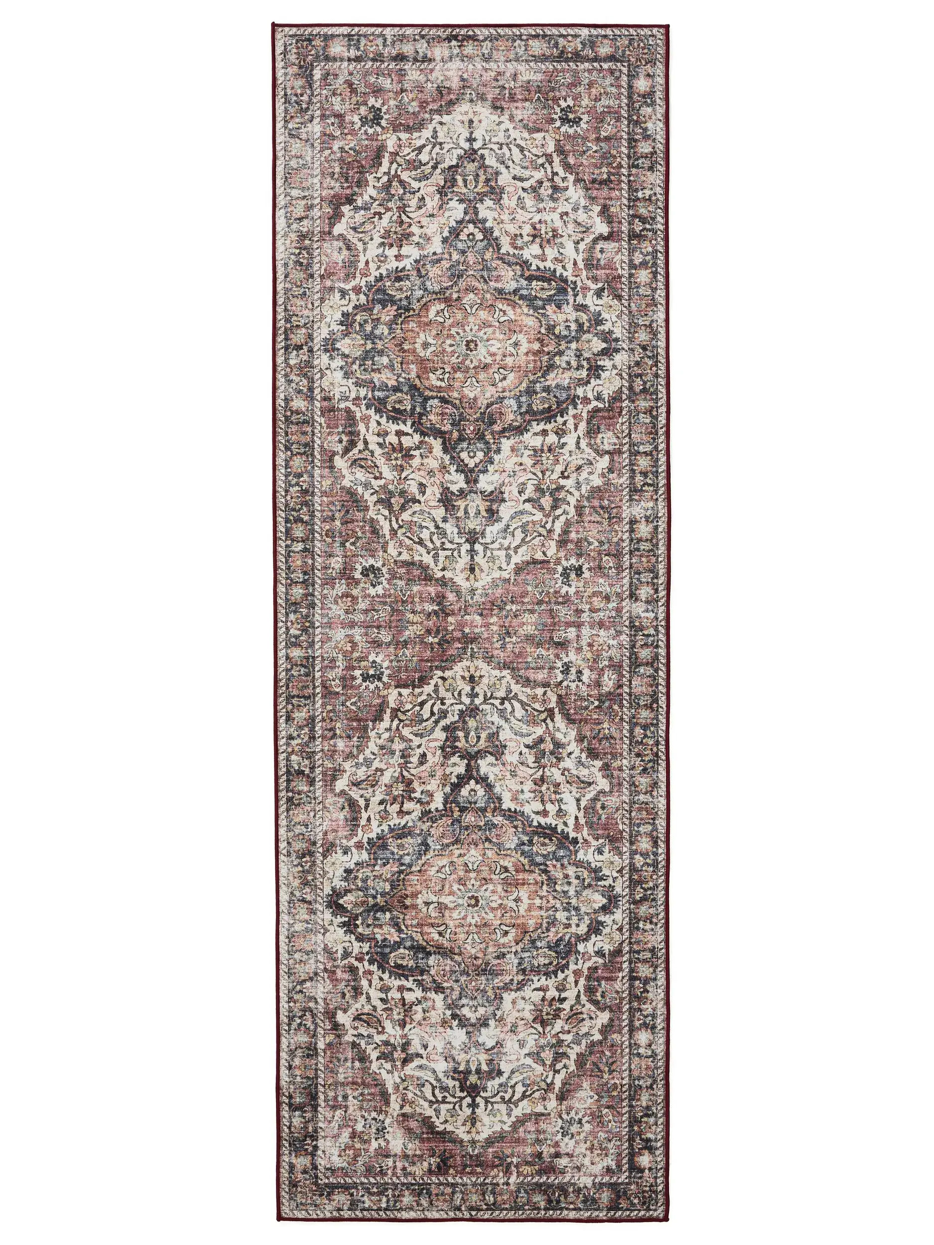 Rug made of 100% Polyester in Multicolour with a 100% Polyester high pile by benuta Basic