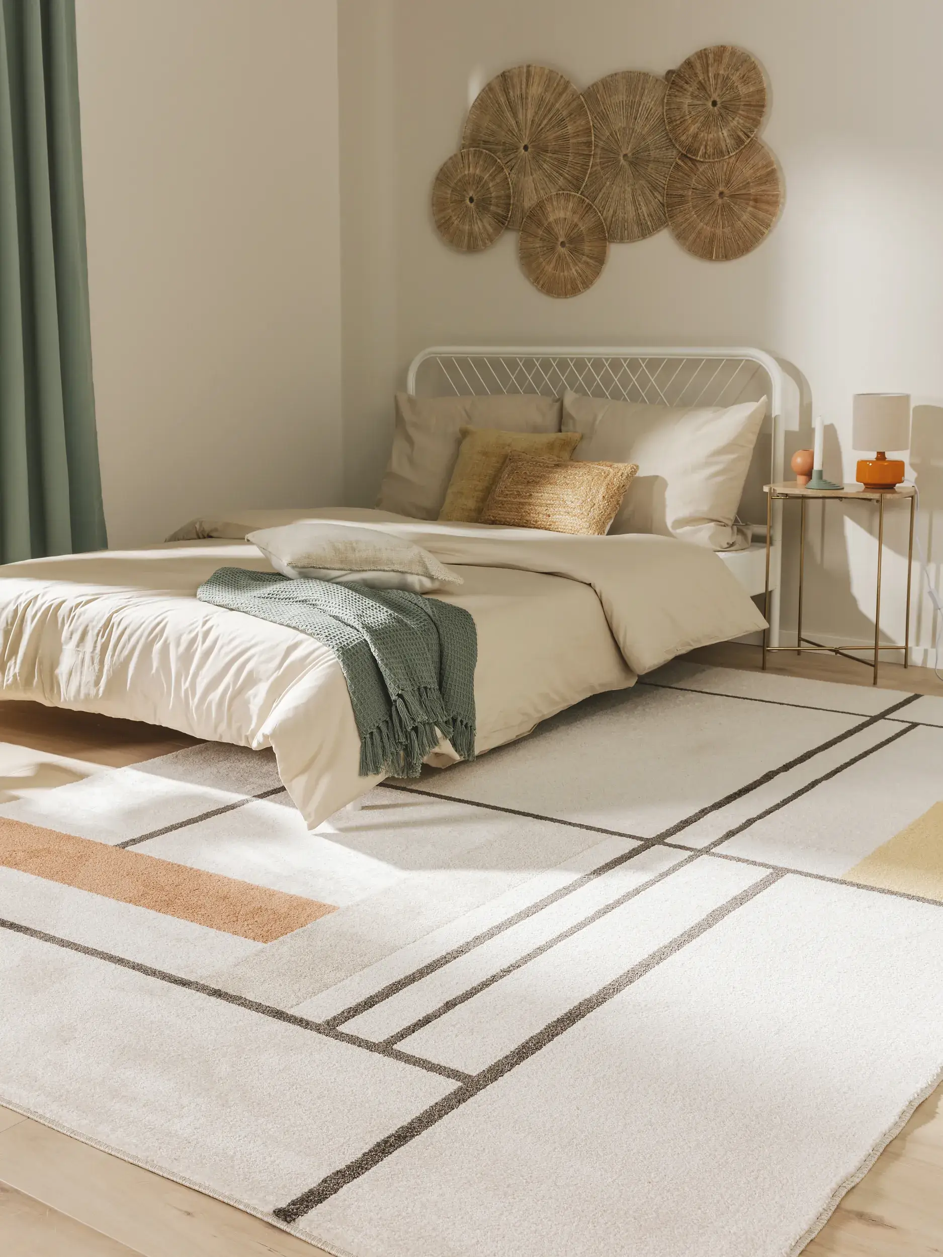 Teppich aus 100% Polypropylen in Multicolor mit 100% Polypropylen hohem Flor von benuta Pop