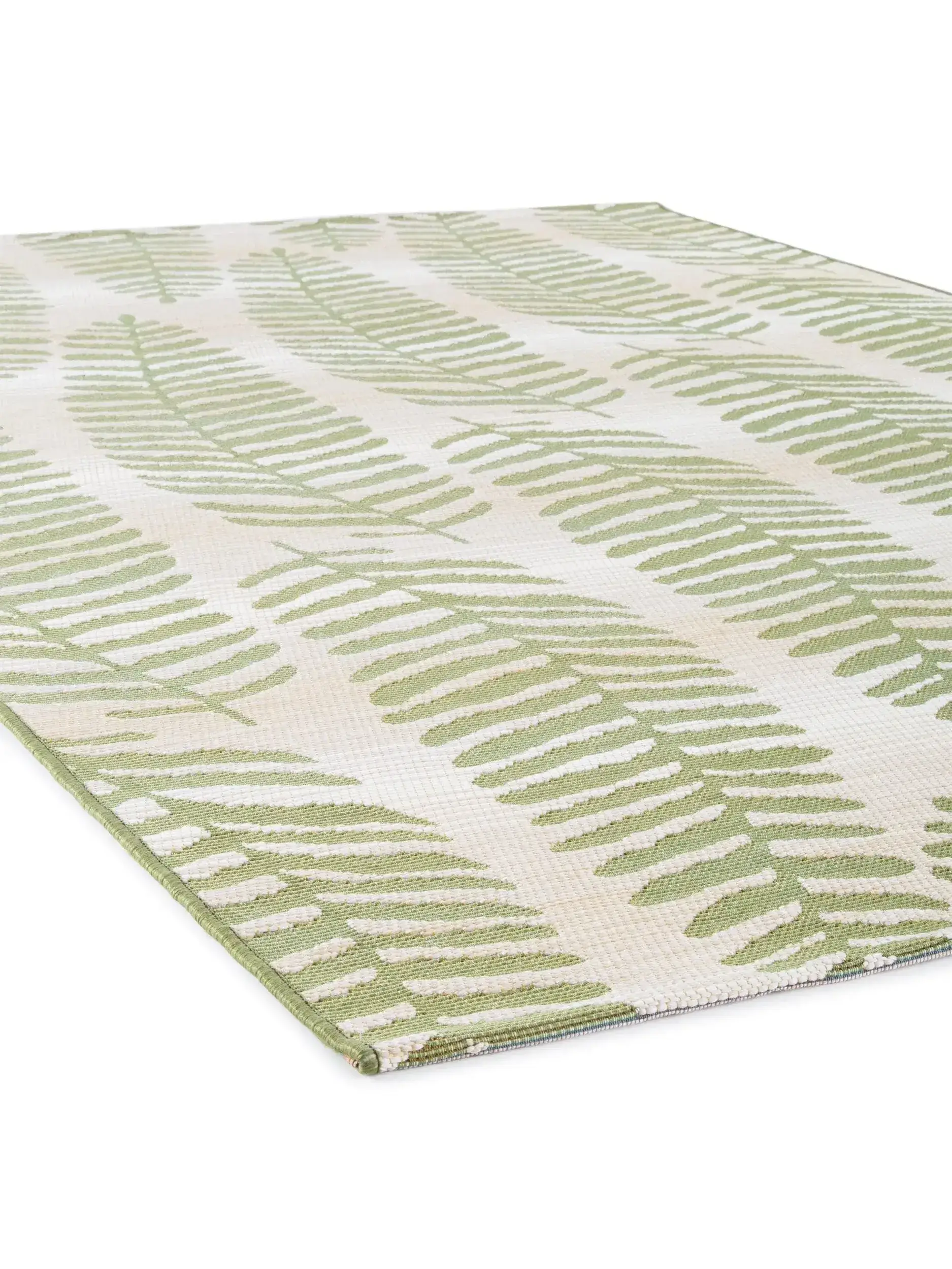 Vloerkleed Artis van 76% Polypropyleen, 23% Polyester, 1% Latex in Groen van benuta nest