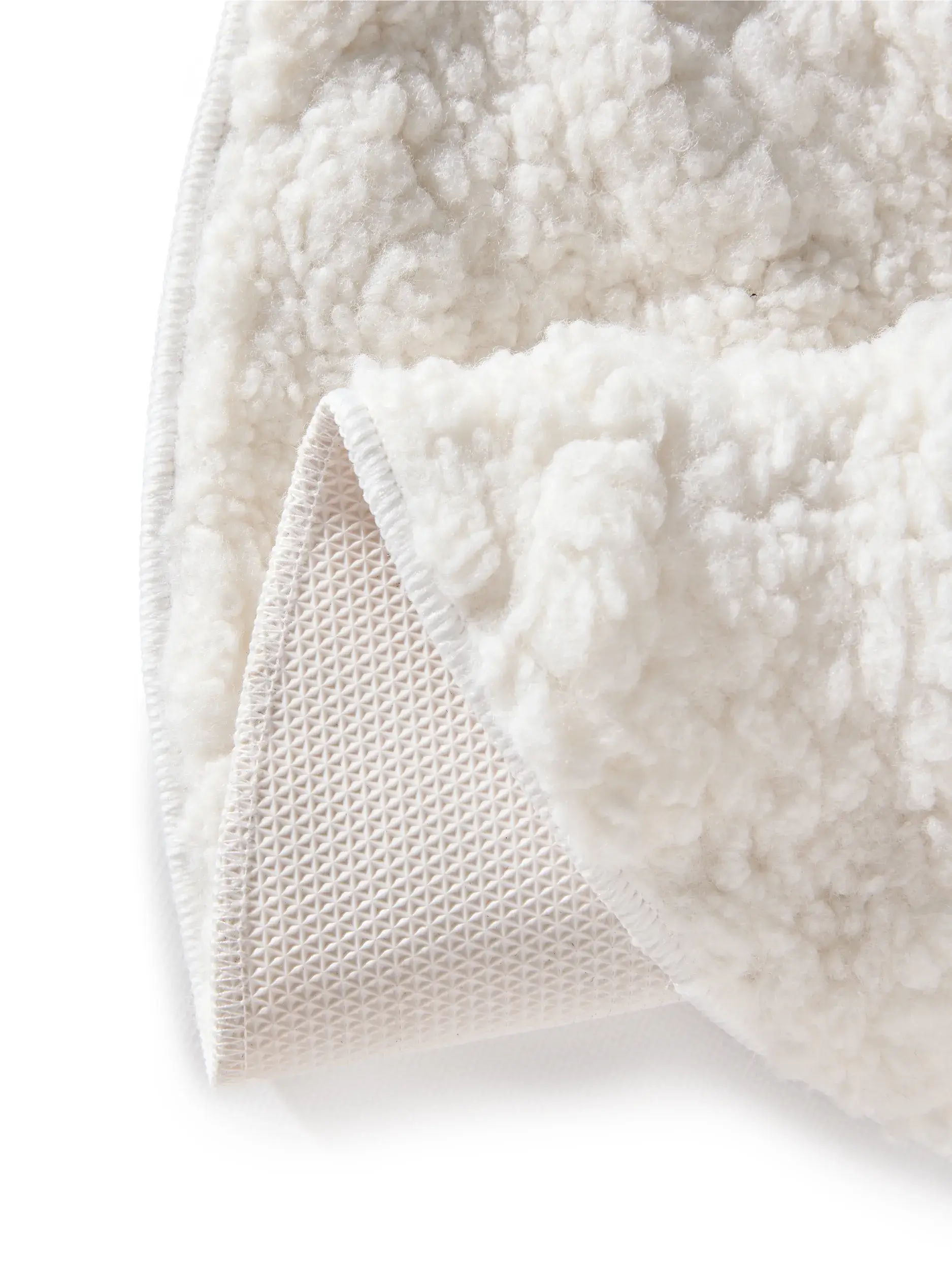 Tapis en 100% Polyester en Blanc avec une pile de 100% Polyester de hauteur de benuta POP