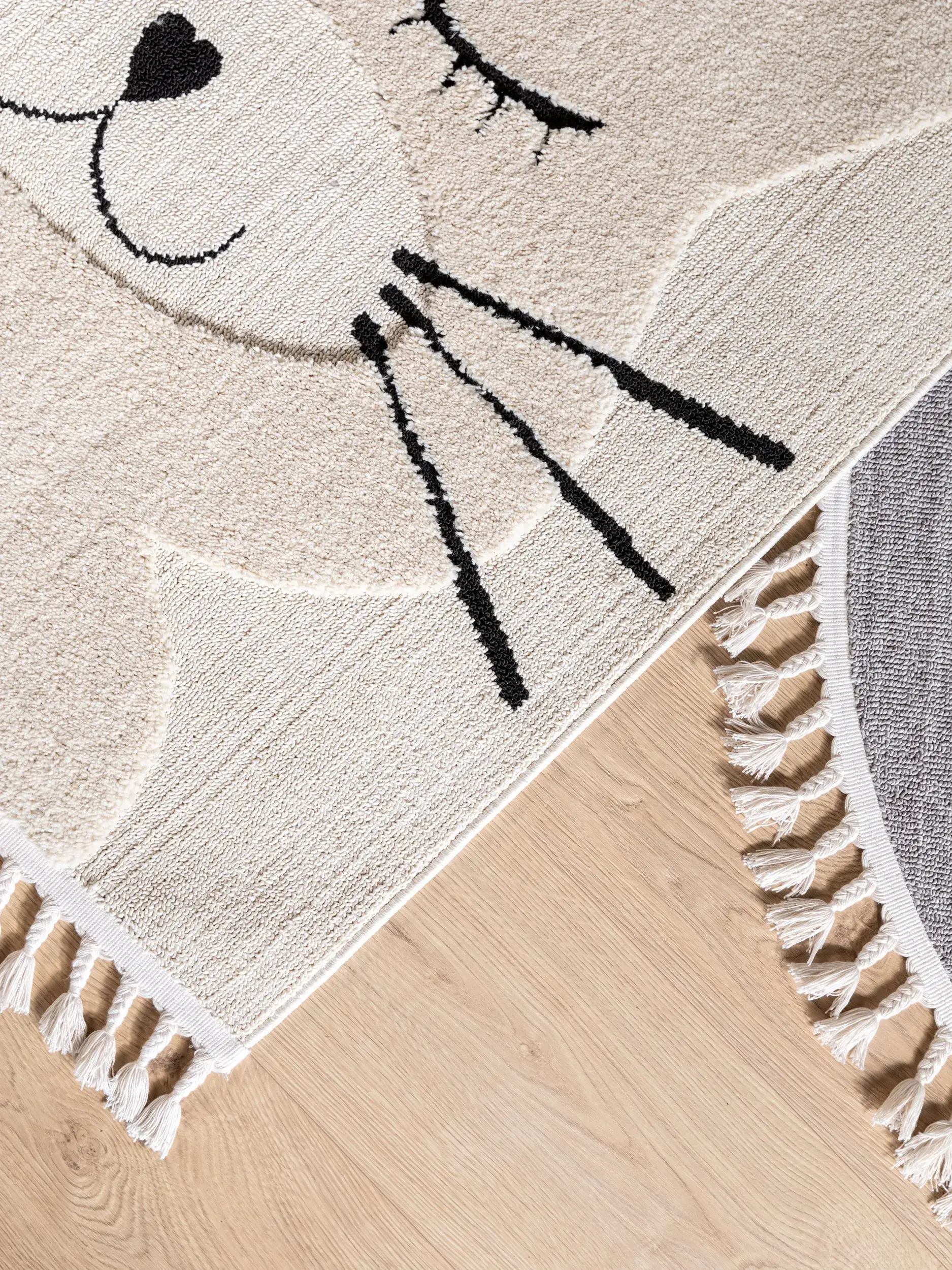 Tapis en 100% Polyester en Beige avec une pile de 100% Polyester de hauteur de Lytte