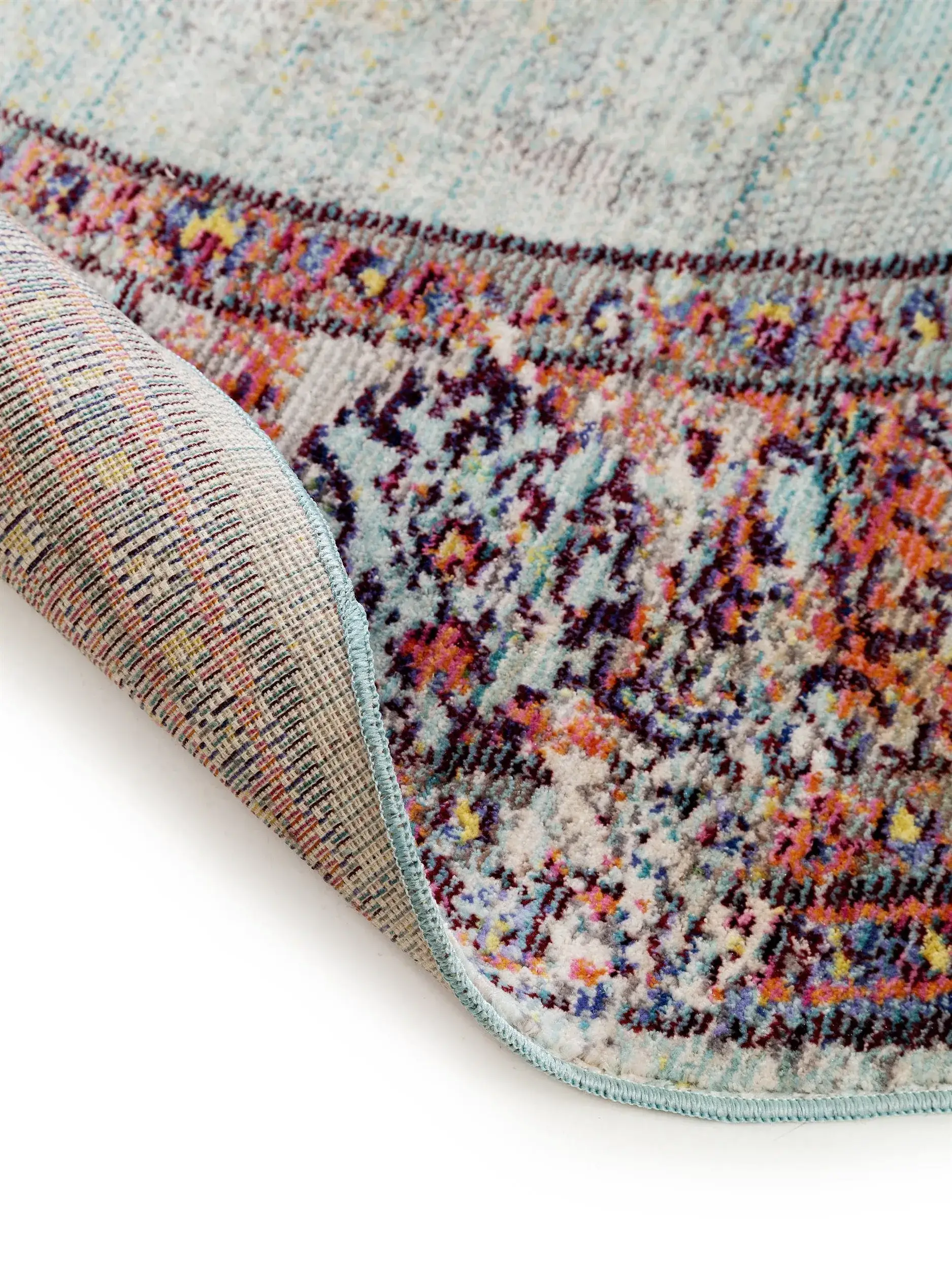 Teppich aus 100% Polyester in Multicolor mit 100% Polyester hohem Flor von benuta