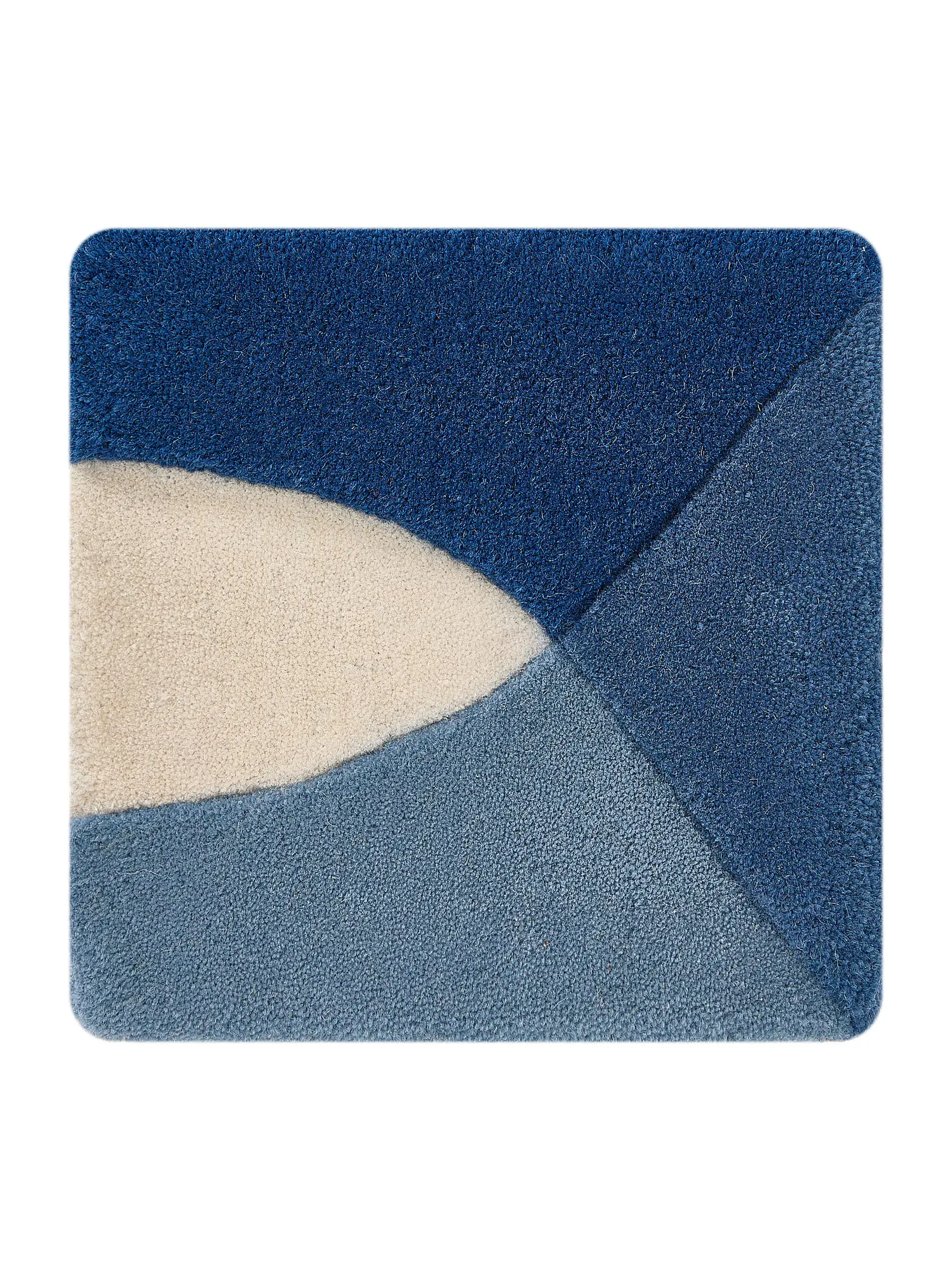Rug Nio made of 100% Wool (from New Zealand) in Blue by benuta Finest