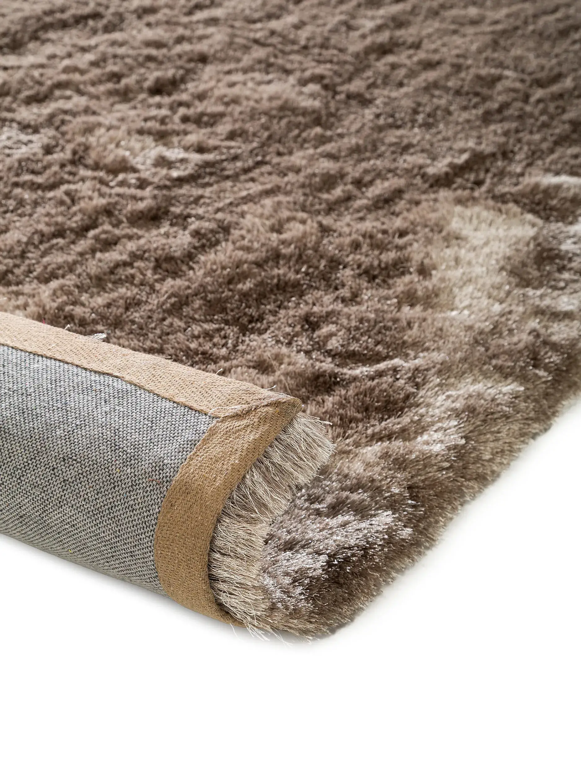 Tapis en 100% Polyester en Marron avec une pile de 100% Polyester de hauteur de benuta nest