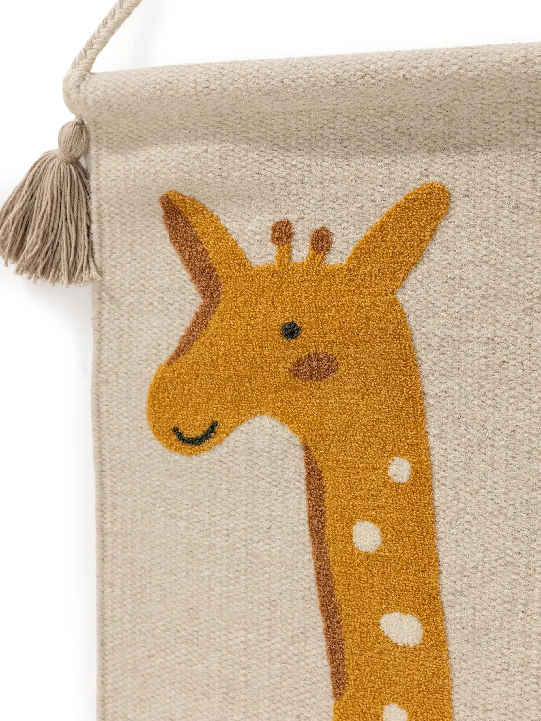 Wanddeko Savannah Gelb in Tiermotive design made of 75% Wool, 20% Cotton, 5% Polyacrylic by Lytte