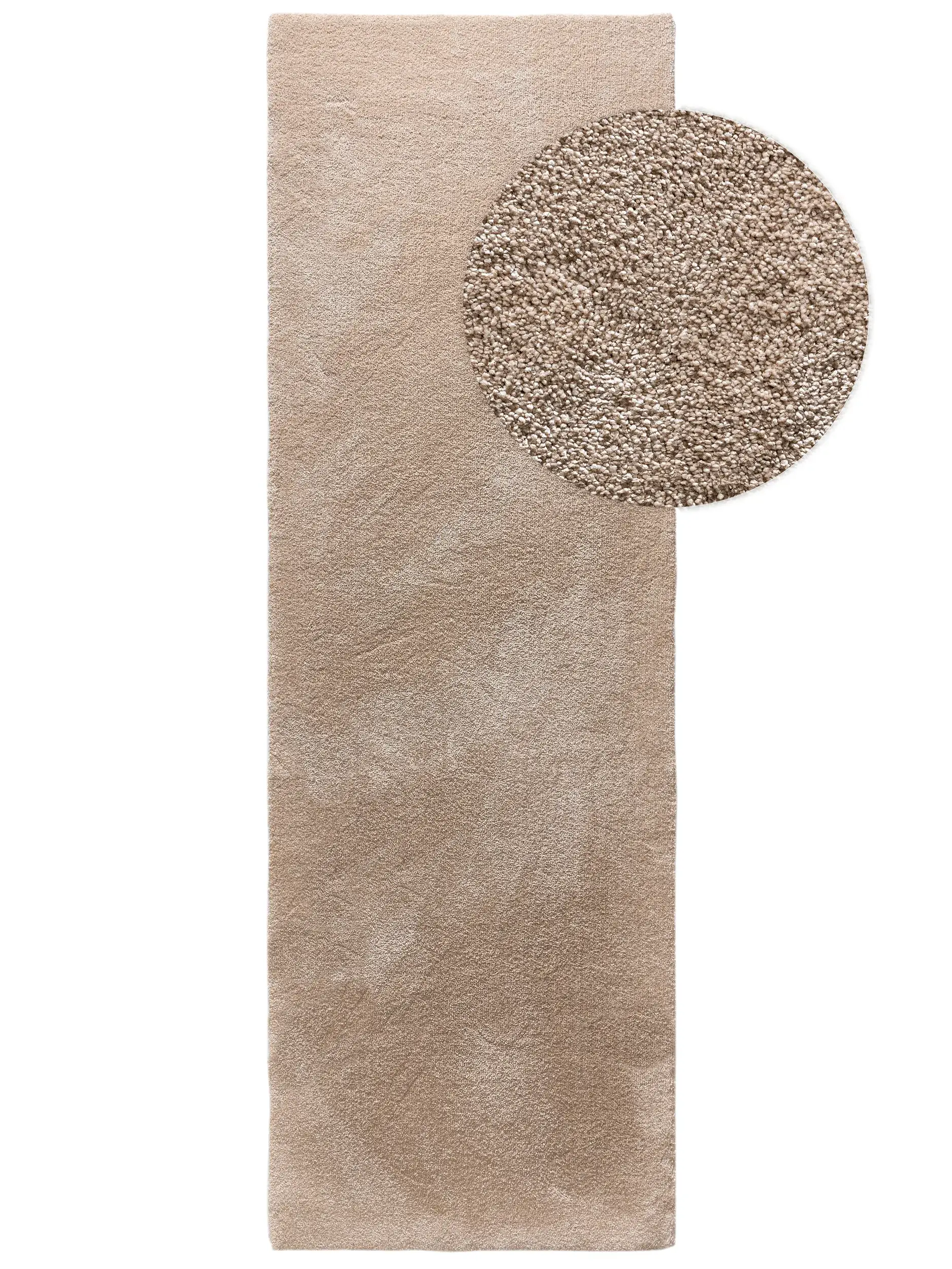 Matto 100% Polypropylena värissä Beige 100% Polypropylen korkealla nukalla merkiltä benuta Nest