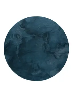 Tappeto in peluche sintetico Furry Turchese