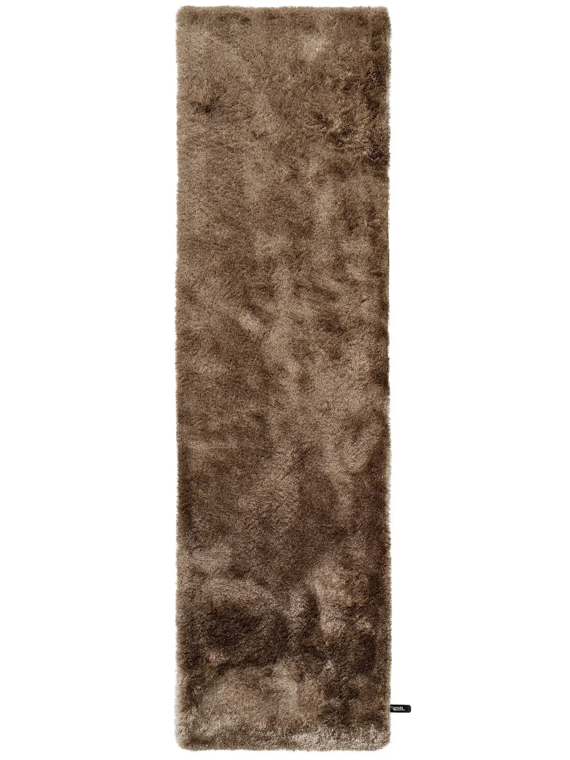 Matta av 100% Polyester i Brun med 100% Polyester hög lugg från benuta nest
