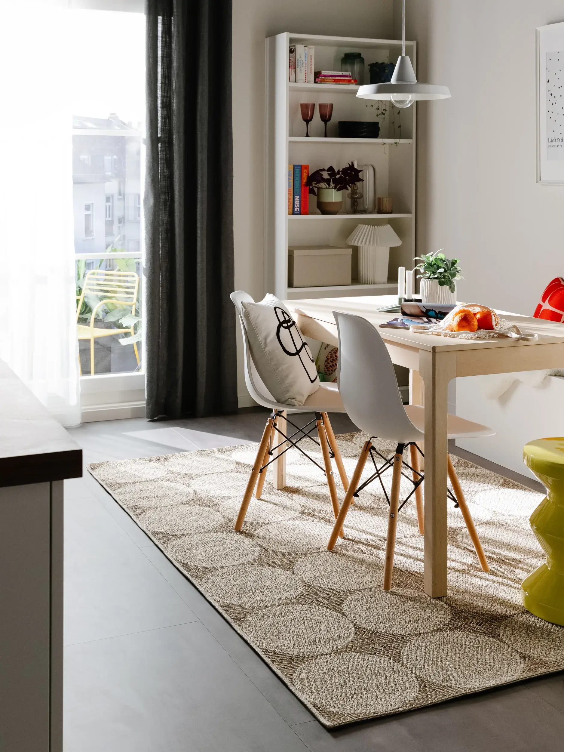 Rug made of 100% Polypropylen in Beige with a 100% Polypropylen high pile by benuta Pop
