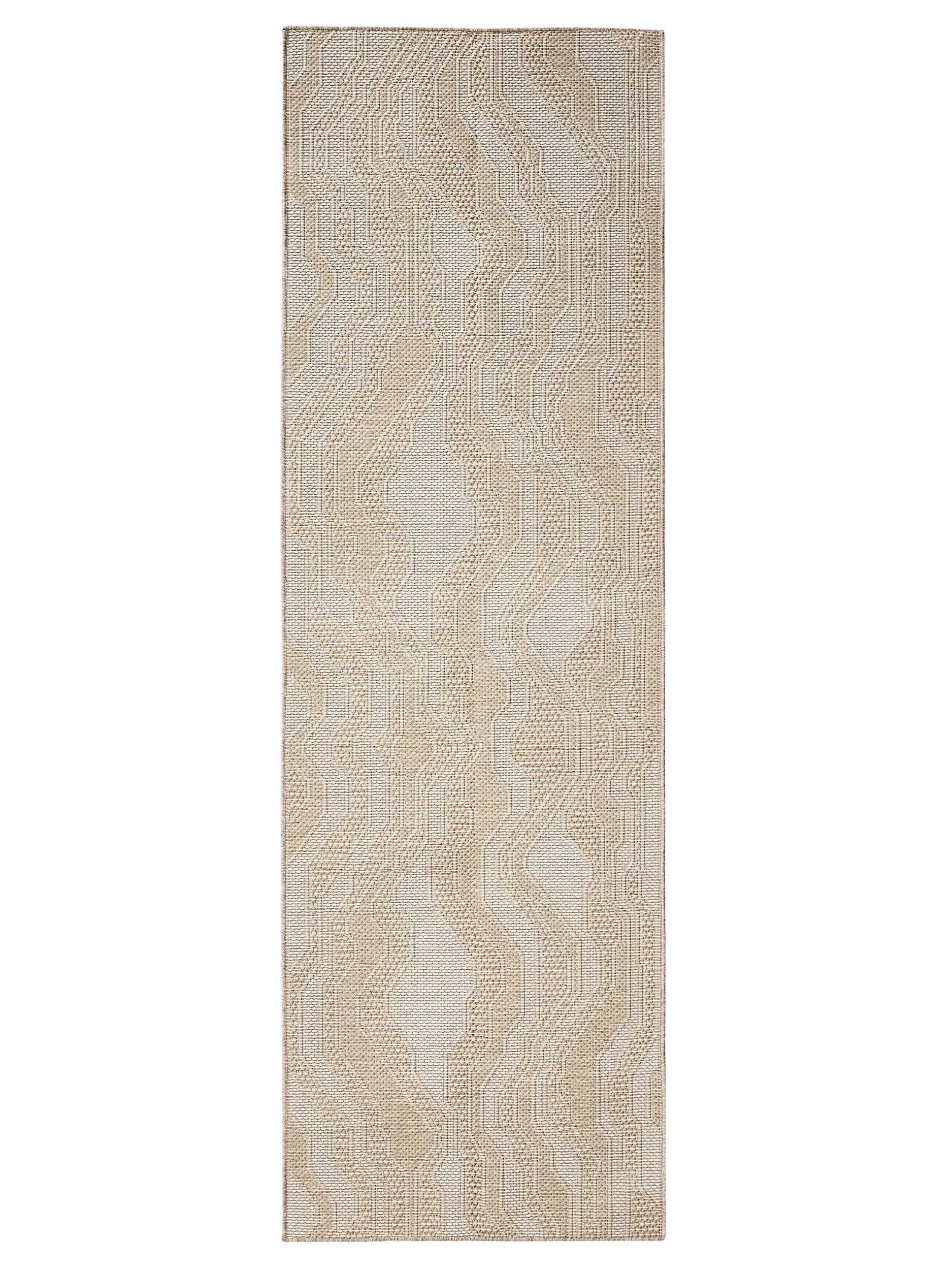 Teppich aus 100% Polypropylen in Weiß mit 100% Polypropylen hohem Flor von benuta Nest