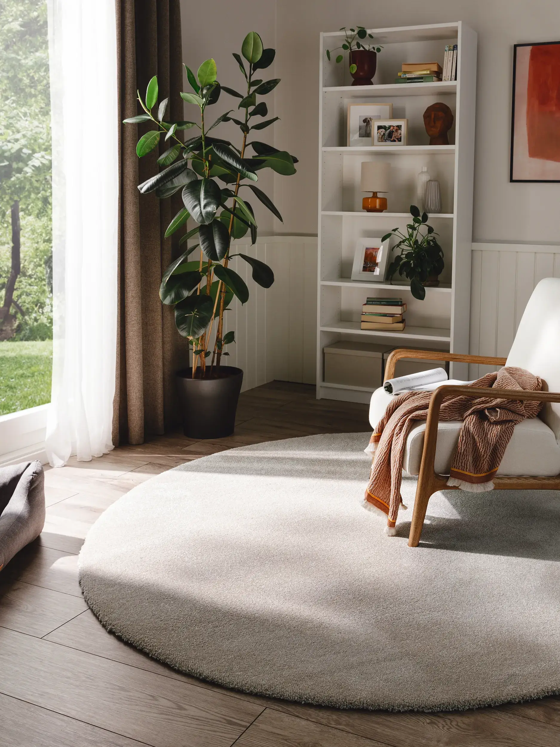 Rug Melvin made of 100% Polypropylen in Beige by benuta Nest