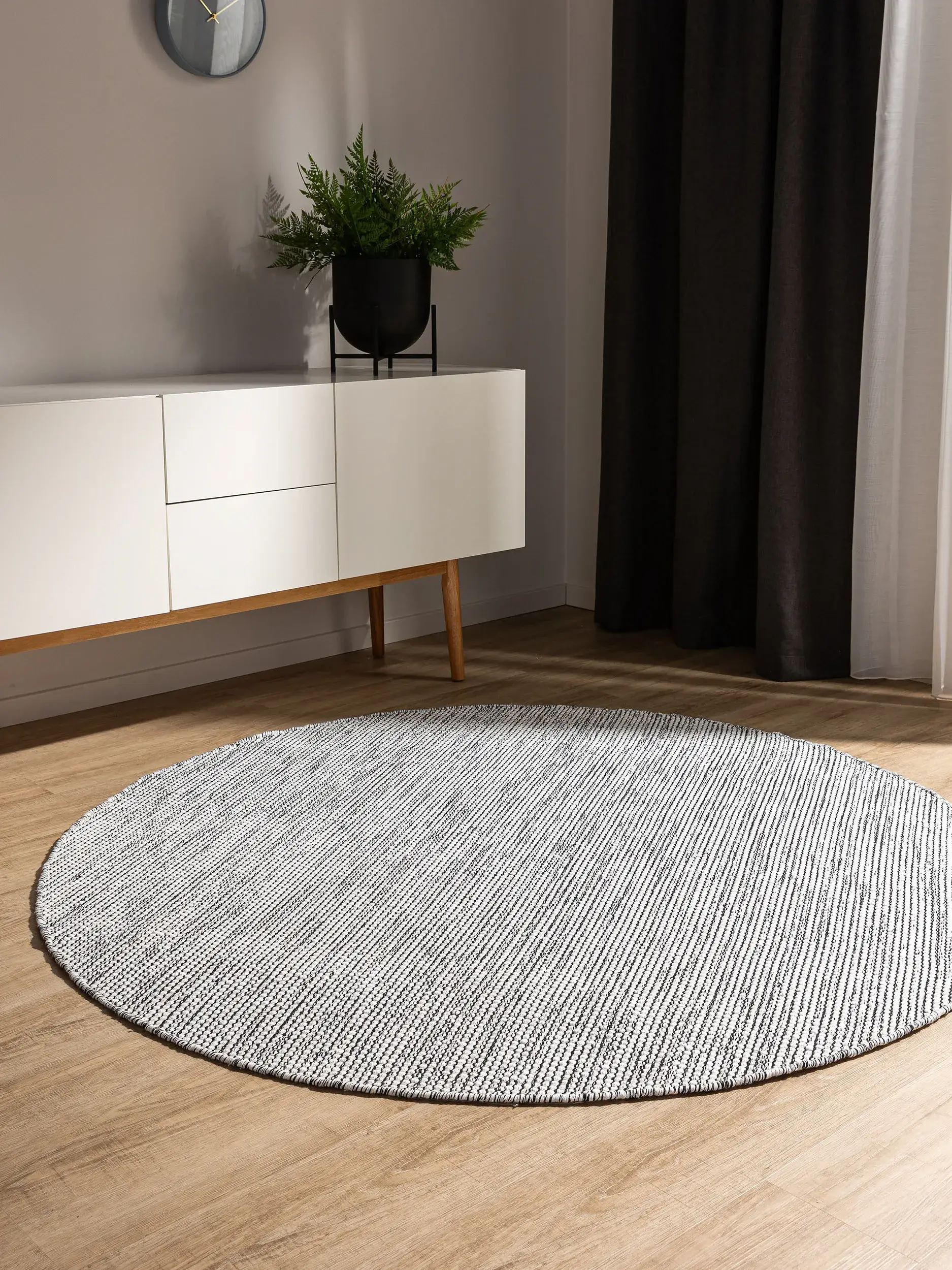 Teppich Ron aus 100% Cotton in Beige von benuta Basic