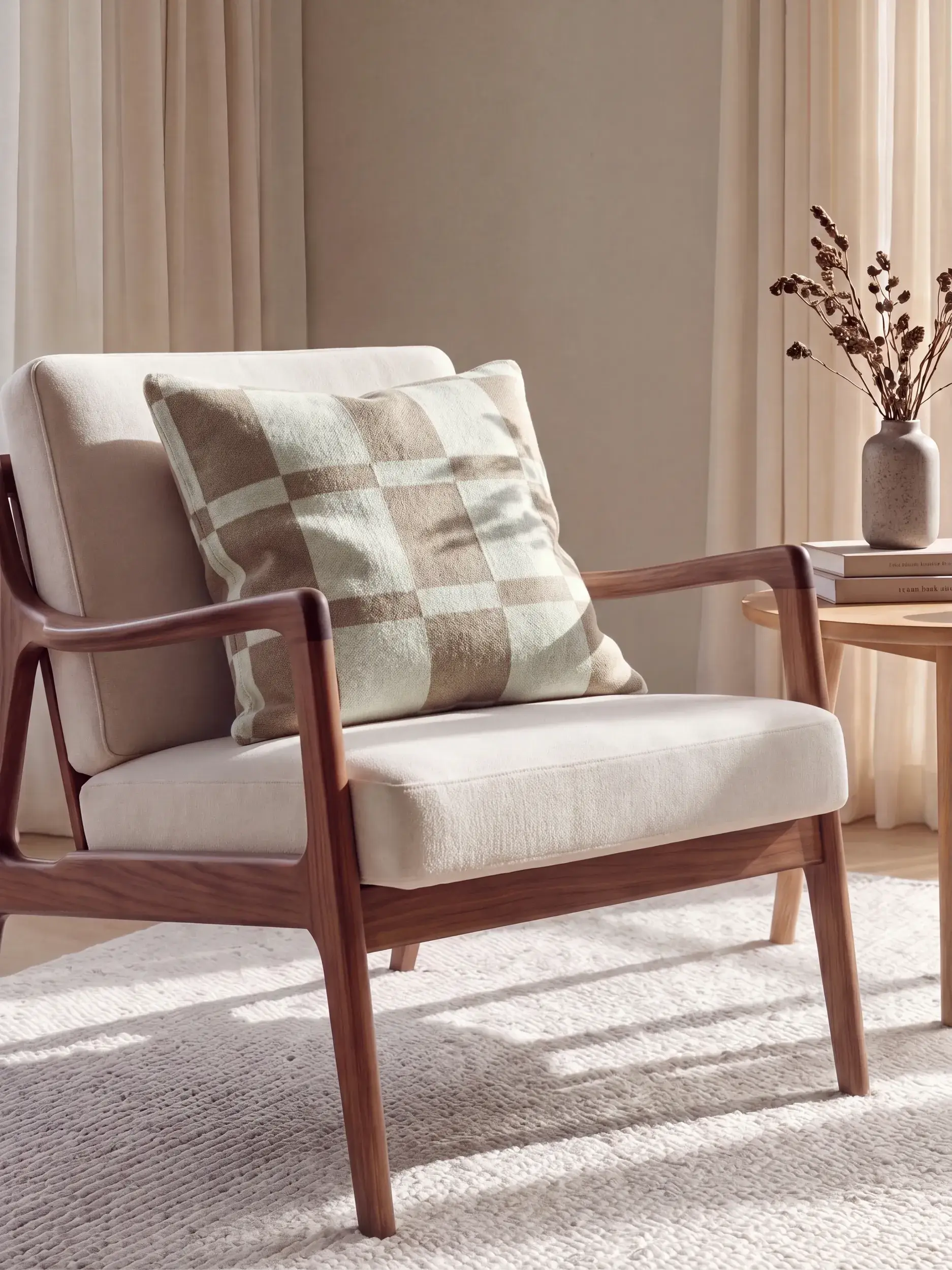 Kussen Carli Beige van benuta Pure
