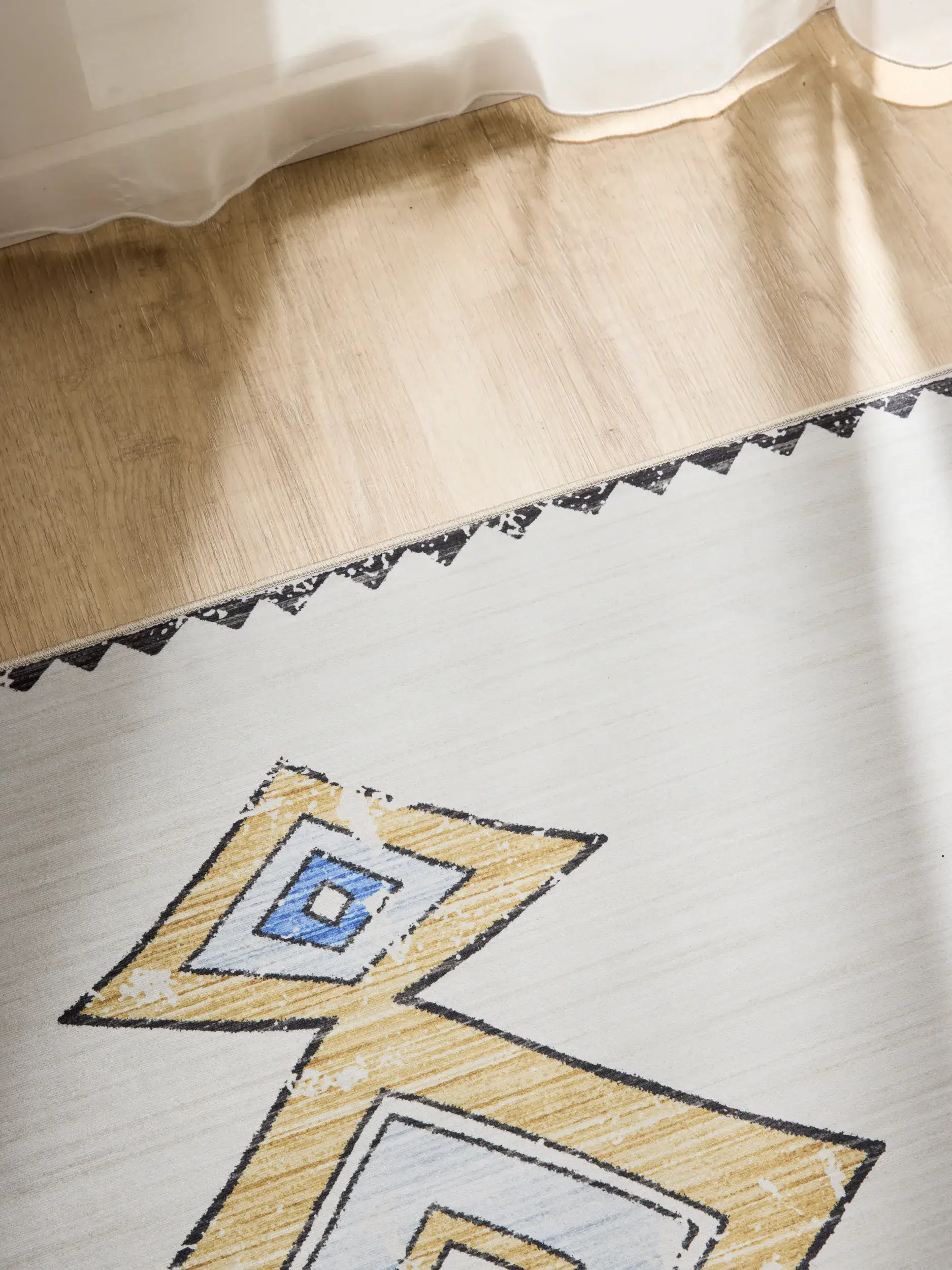 Rug made of 100% Polyester in Beige with a 100% Polyester high pile by benuta Basic