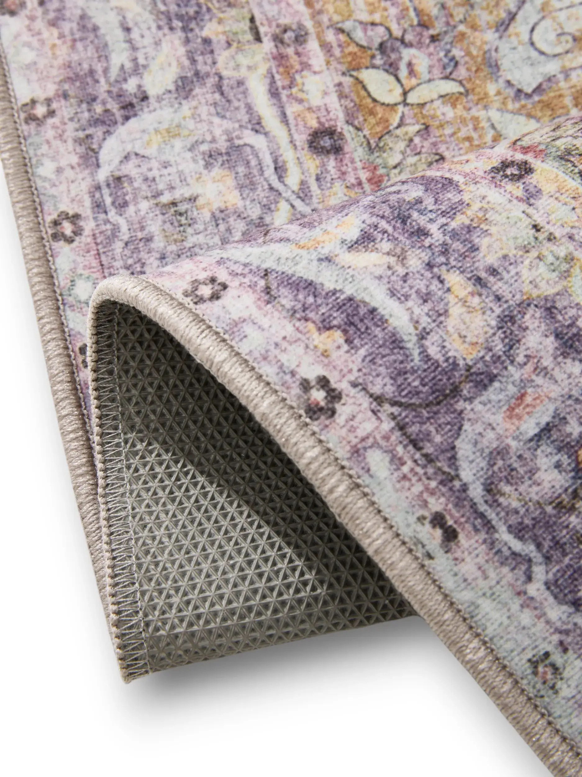 Rug made of 100% Polyester in Multicolour with a 100% Polyester high pile by benuta Basic