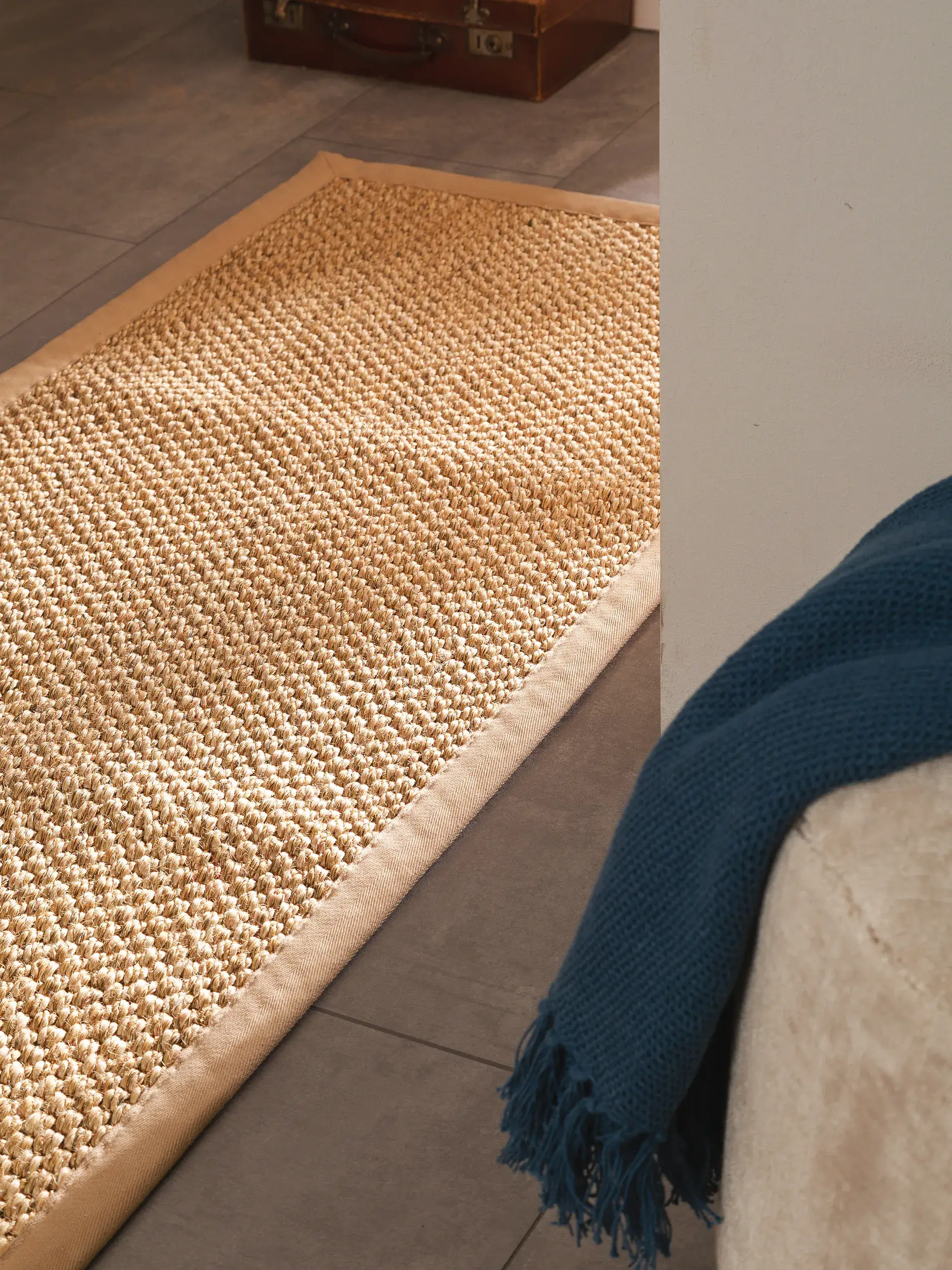 Matto 100% Sisala värissä Beige 100% Sisal korkealla nukalla merkiltä benuta Pure