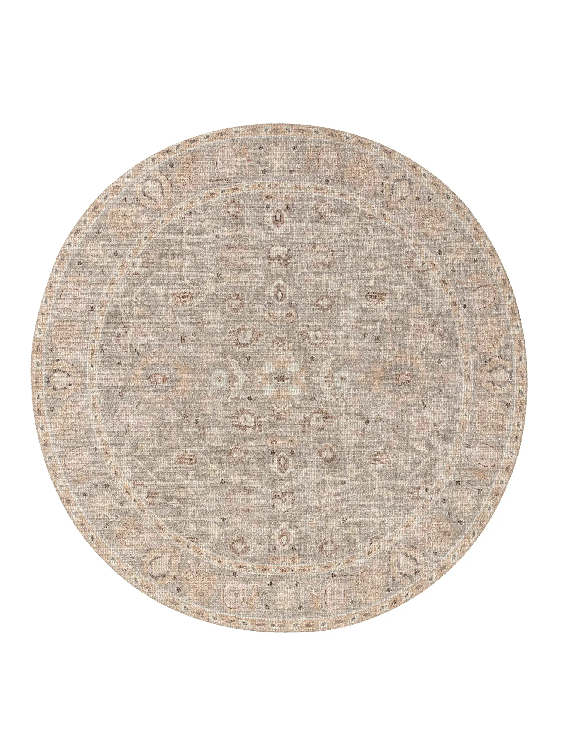 Rug made of 50% Polyester, 50% Polycotton in Beige with a 50% Polyester, 50% Polycotton high pile by benuta Nest