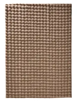 Waschbarer Teppich Ted Hellbraun