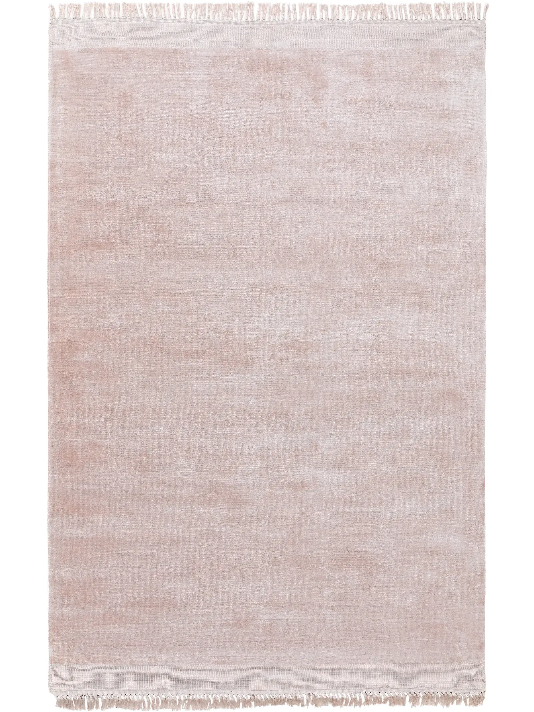 Teppich aus 100% Viskose in Rosa mit 100% Viskose hohem Flor von benuta Finest