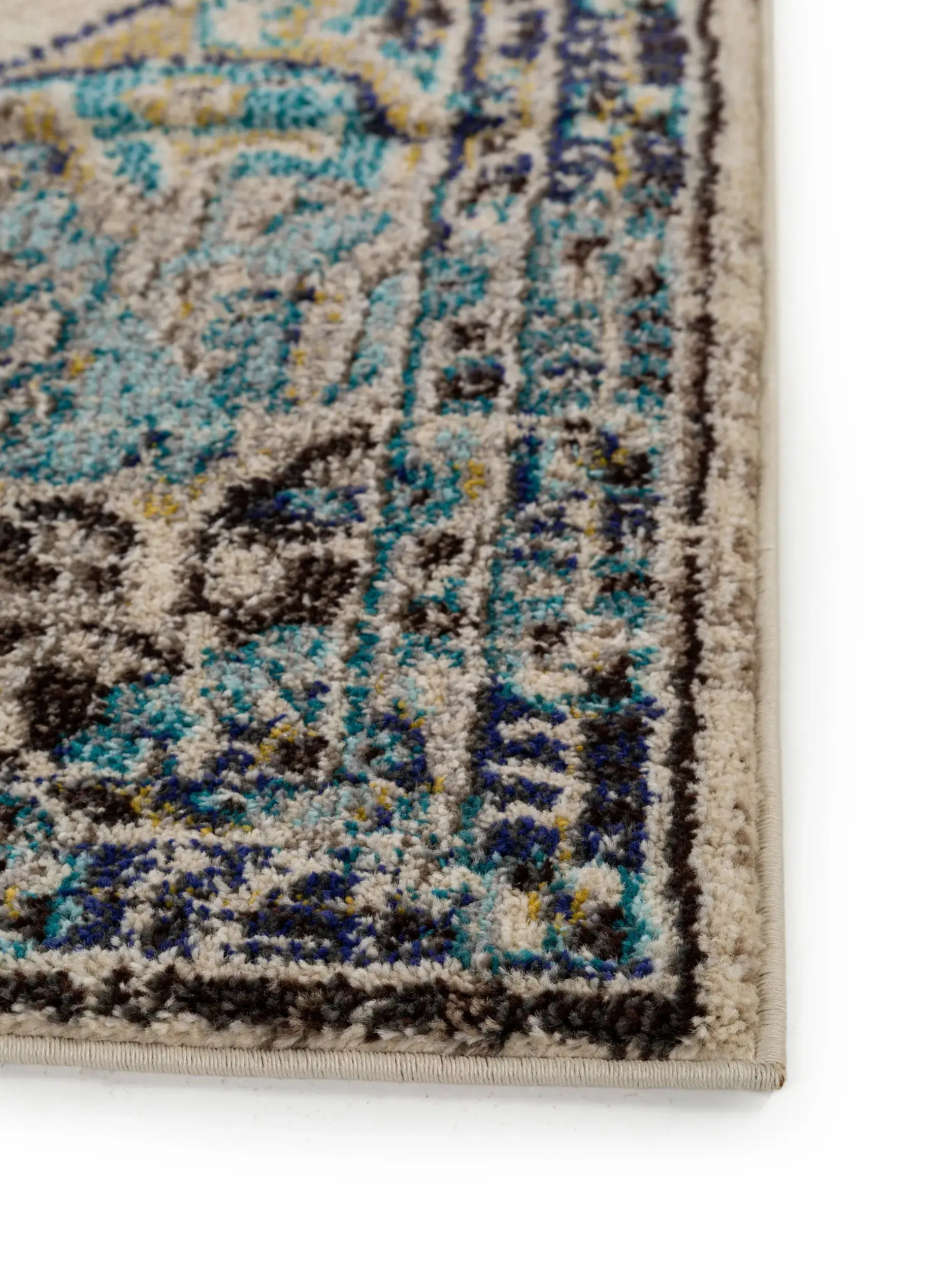 Teppich aus 100% Polypropylen in Beige mit 100% Polypropylen hohem Flor von benuta Nest