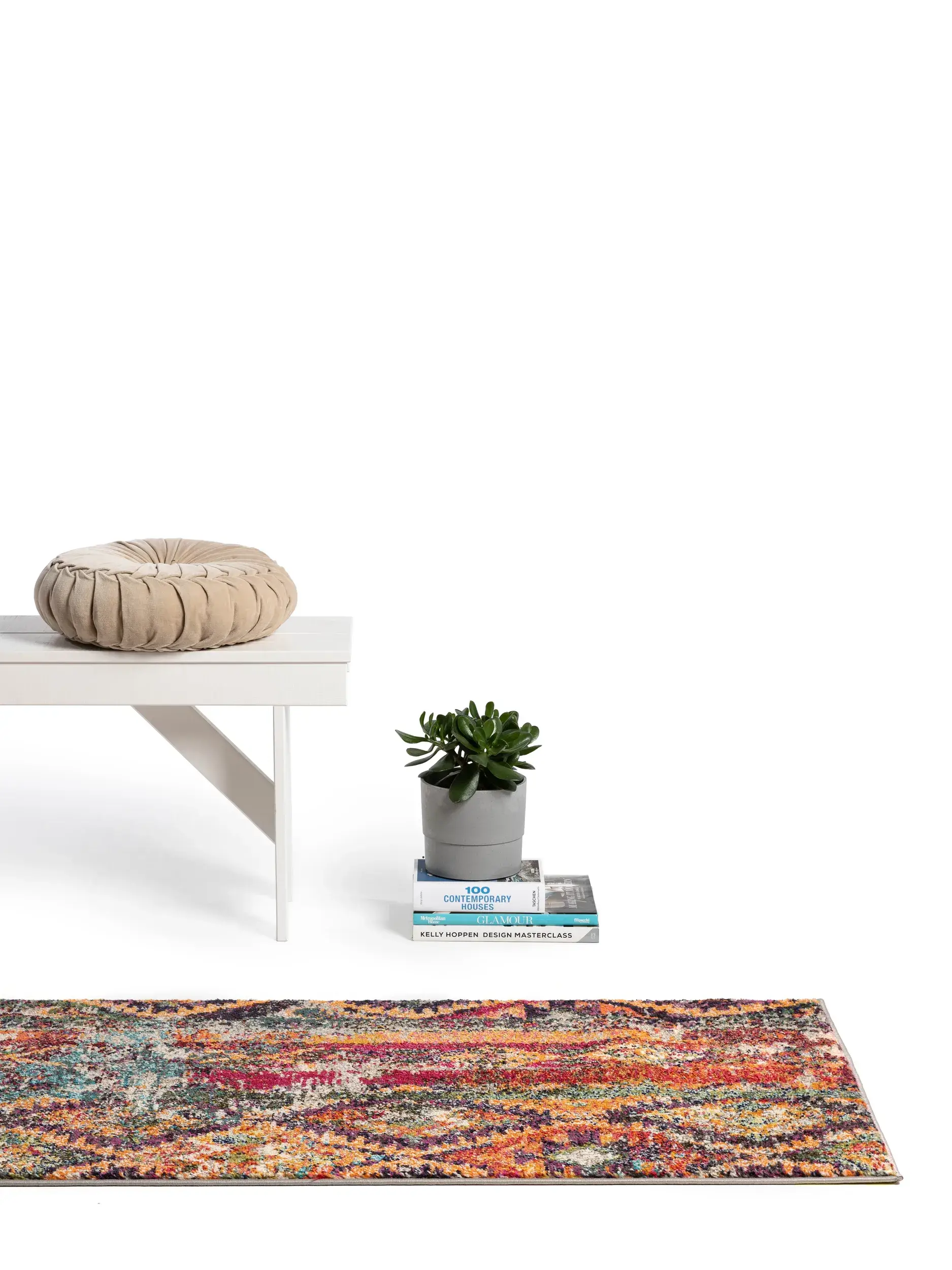 Teppich aus 100% Polypropylen in Multicolor mit 100% Polypropylen hohem Flor von benuta Nest