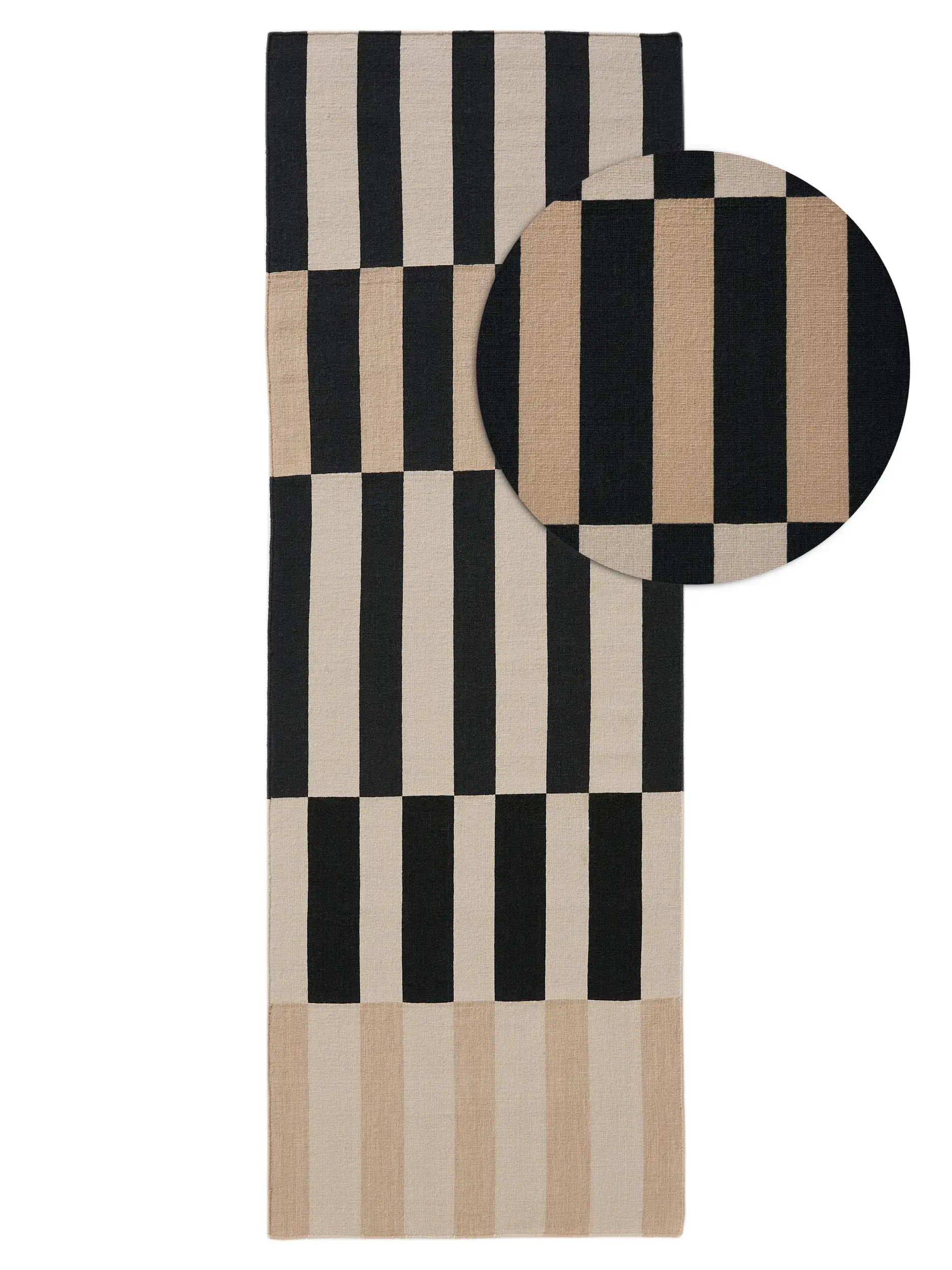 Rug made of 100% Wool in Beige with a 100% Wool high pile by benuta Nest