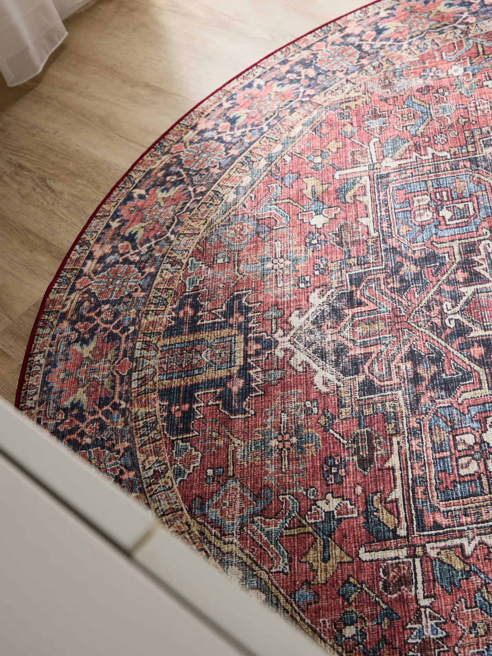 Rug made of 100% Polyester in Multicolour with a 100% Polyester high pile by benuta Basic
