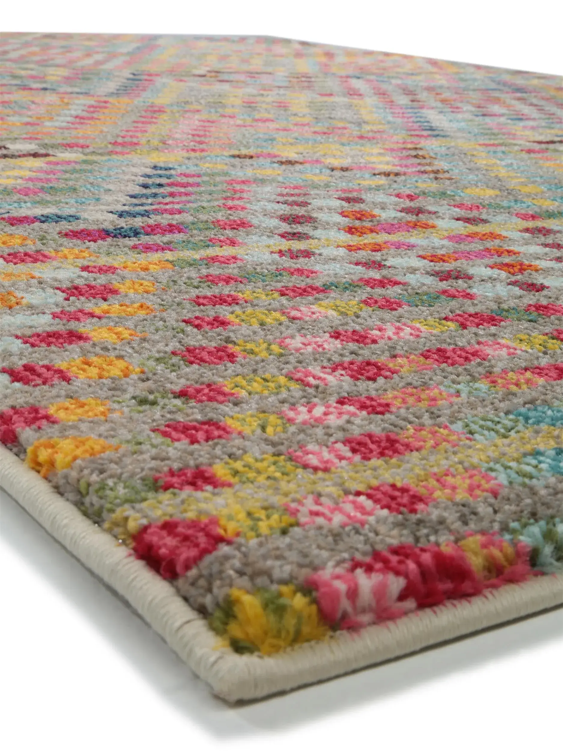 Rug made of 100% Polypropylen in Multicolor with a 100% Polypropylen high pile by benuta Nest