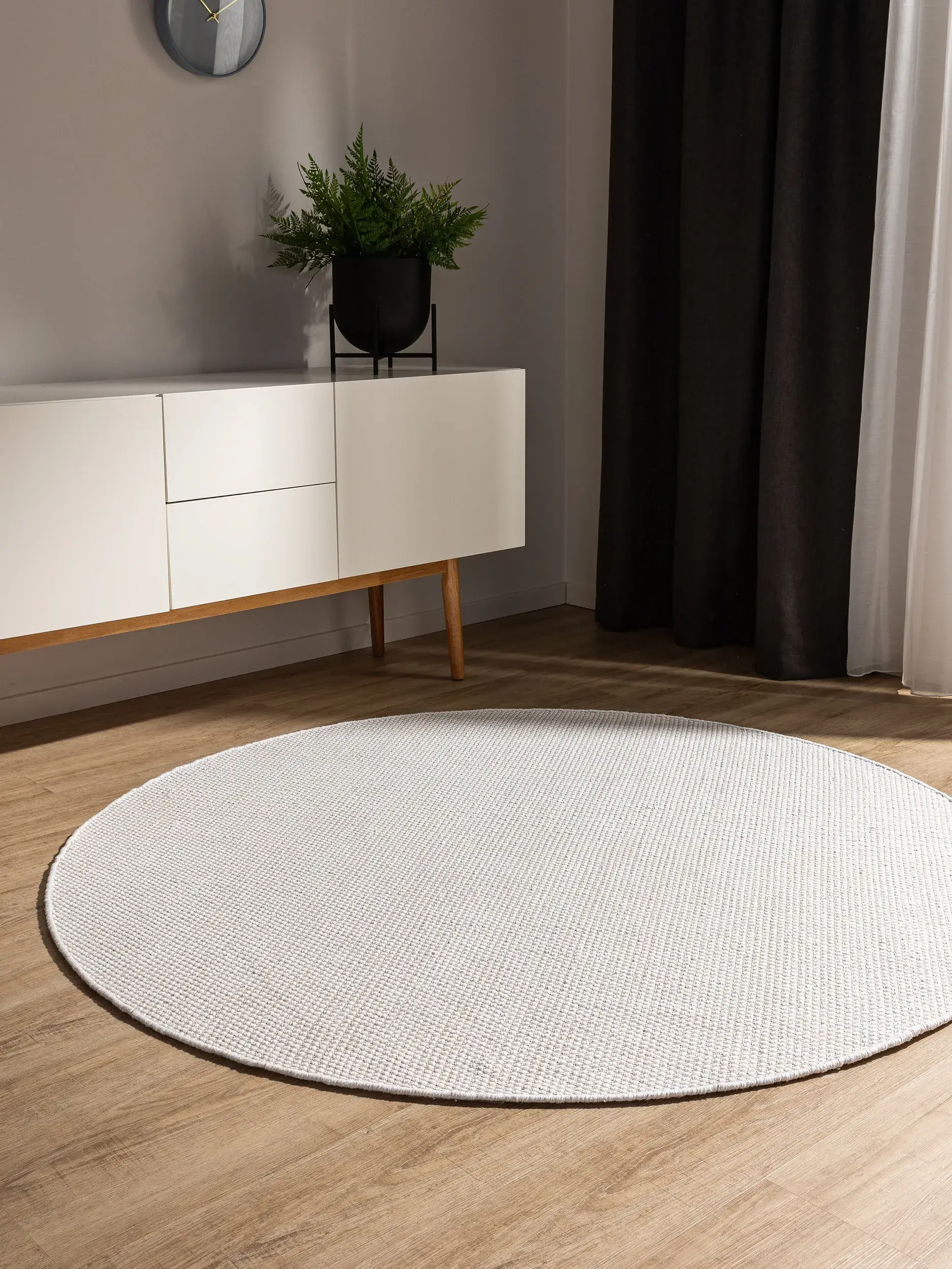Teppich Ron aus 100% Cotton in Beige von benuta Basic