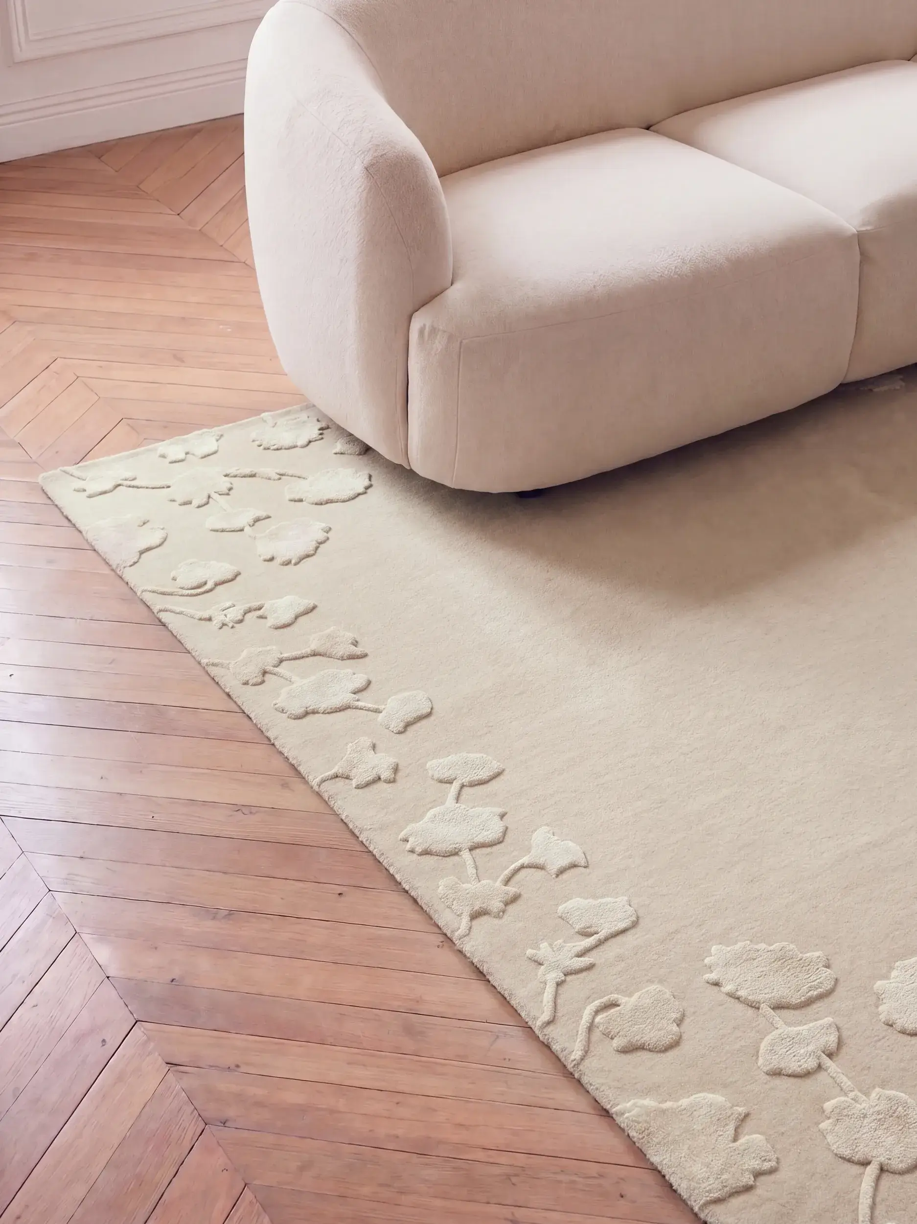 Tapis Alice en 80% Laine (50% de Nouvelle-Zélande), 20% Lyocell (TENCEL™) en  de benuta Finest